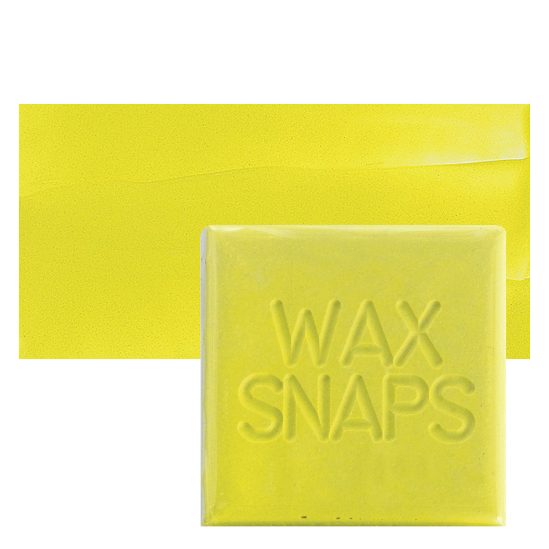 Enkaustikos Wax Snaps Encaustic Paint - Citron Green, 40 ml snaps and swatch