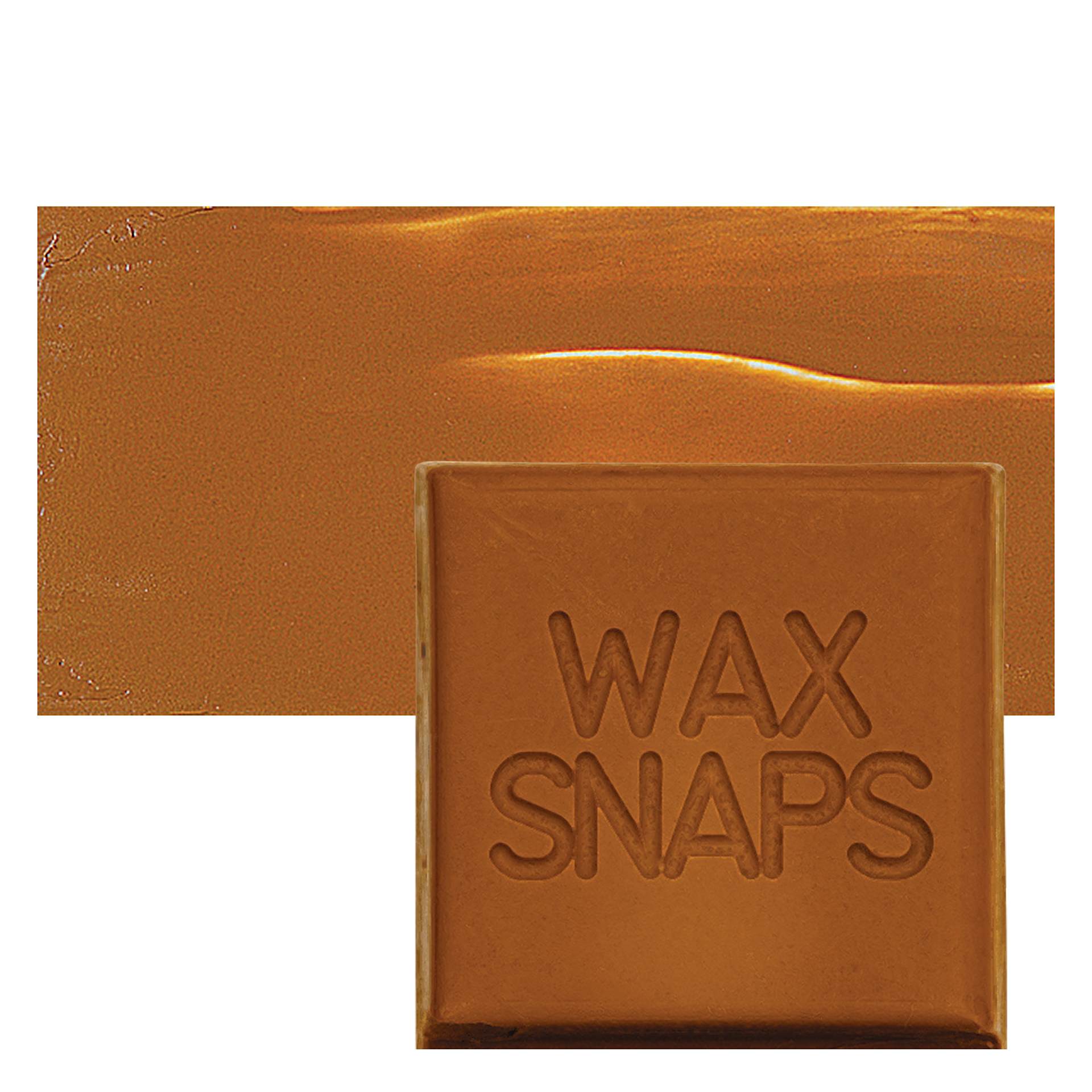 Enkaustikos Wax Snaps Encaustic Paint - Raw Sienna, 40 ml snaps and swatch