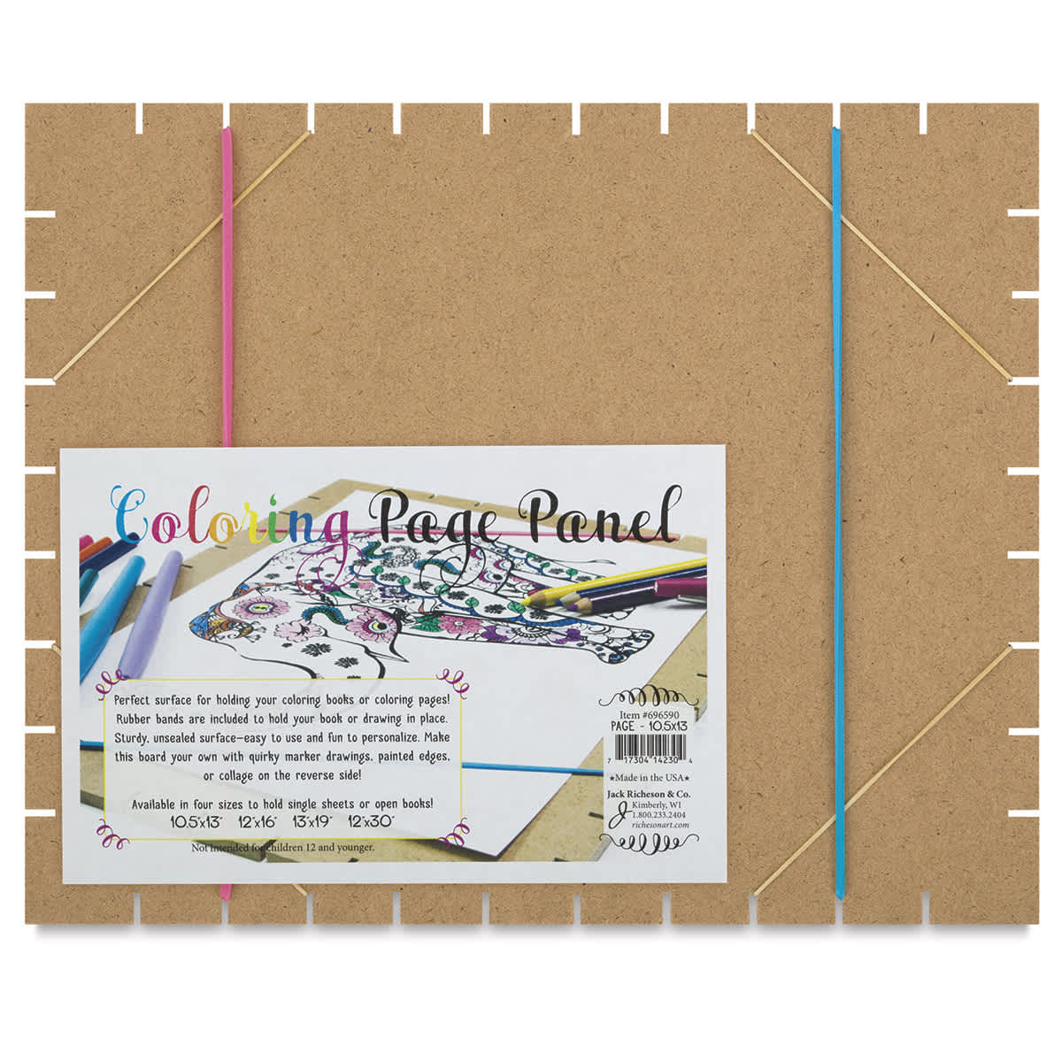Richeson Coloring Page Panel - Shown horizontally with label