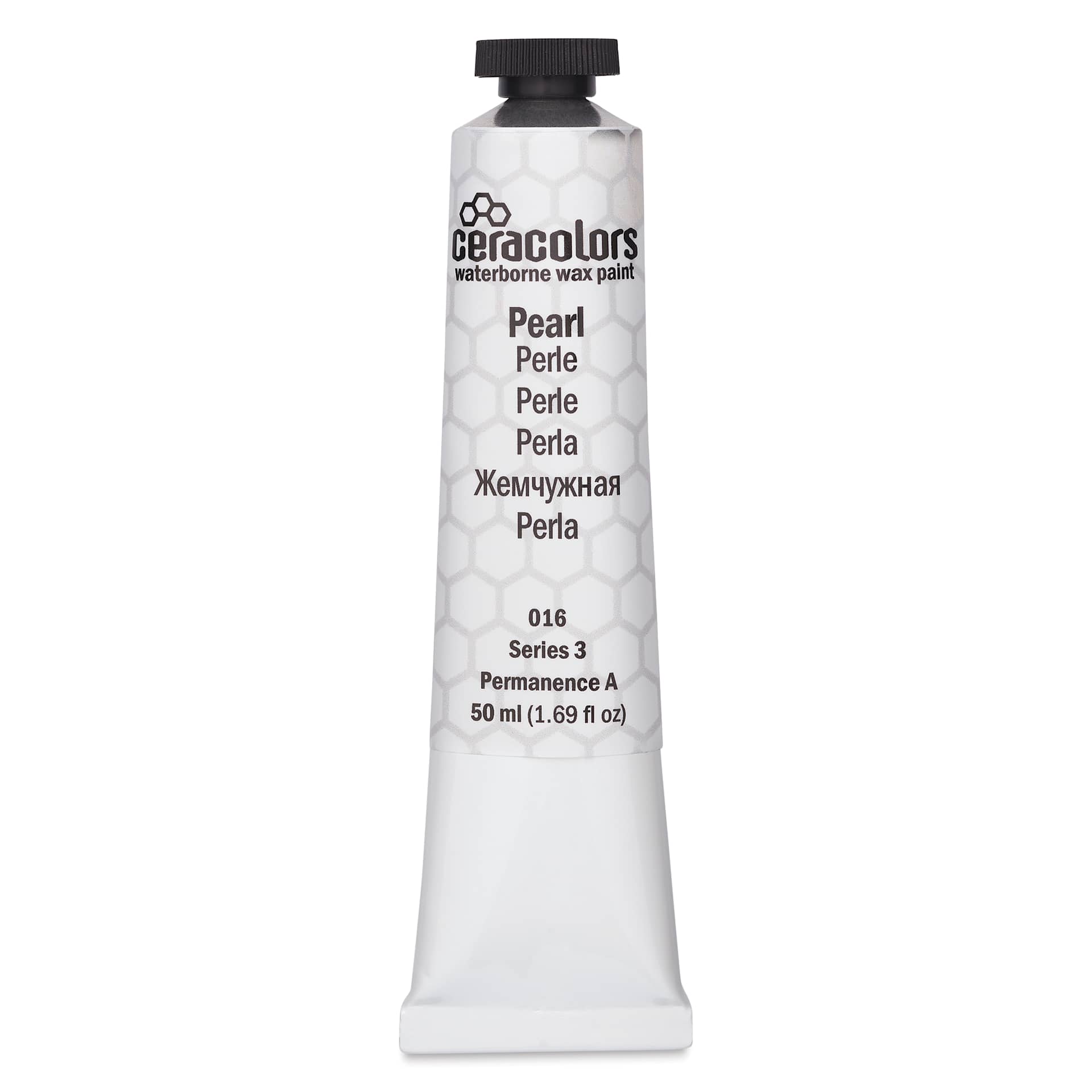 Ceracolors Waterborne Wax Paint - Pearl, 50 ml - front