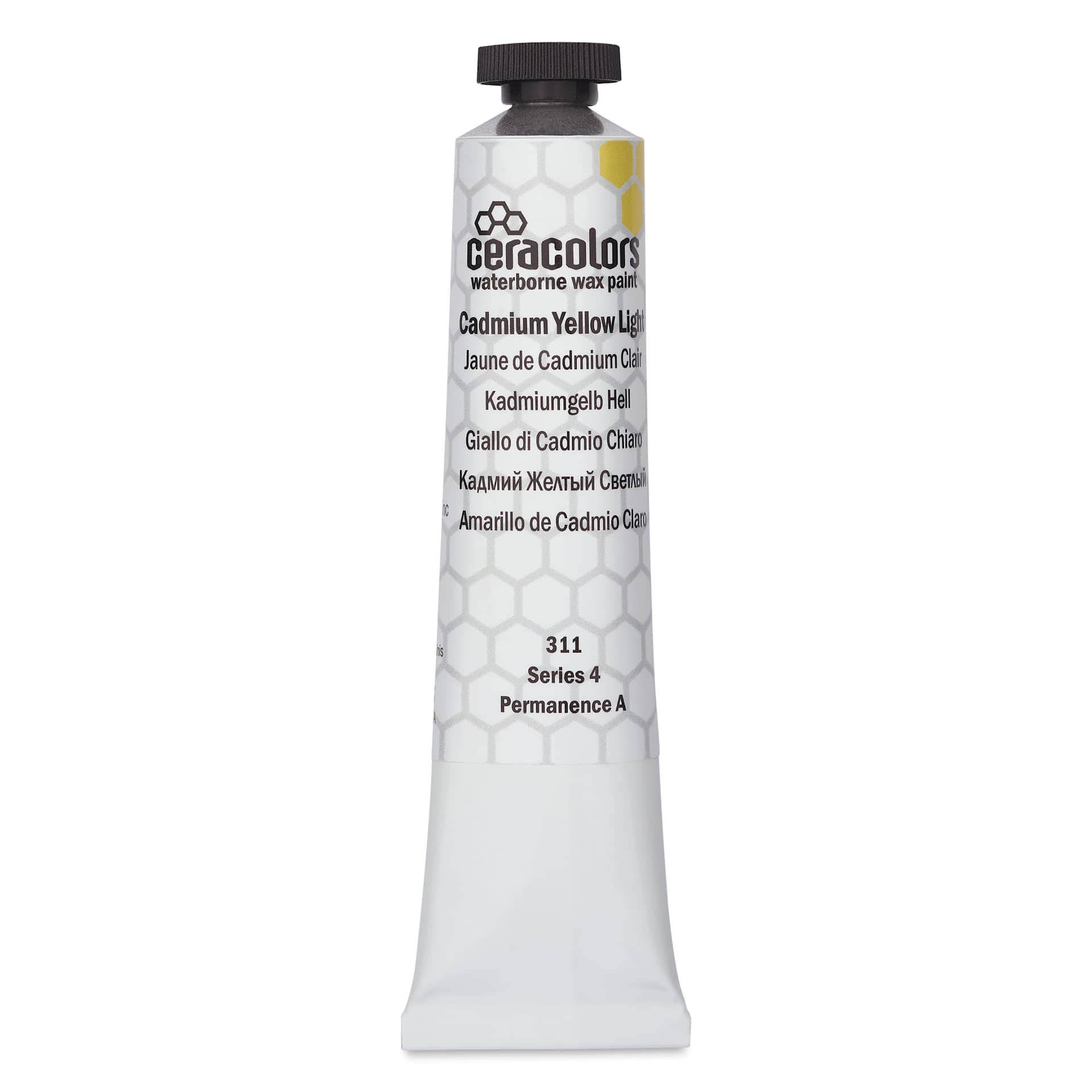 Ceracolors Waterborne Wax Paint - Cadmium Yellow Light, 50 ml - front