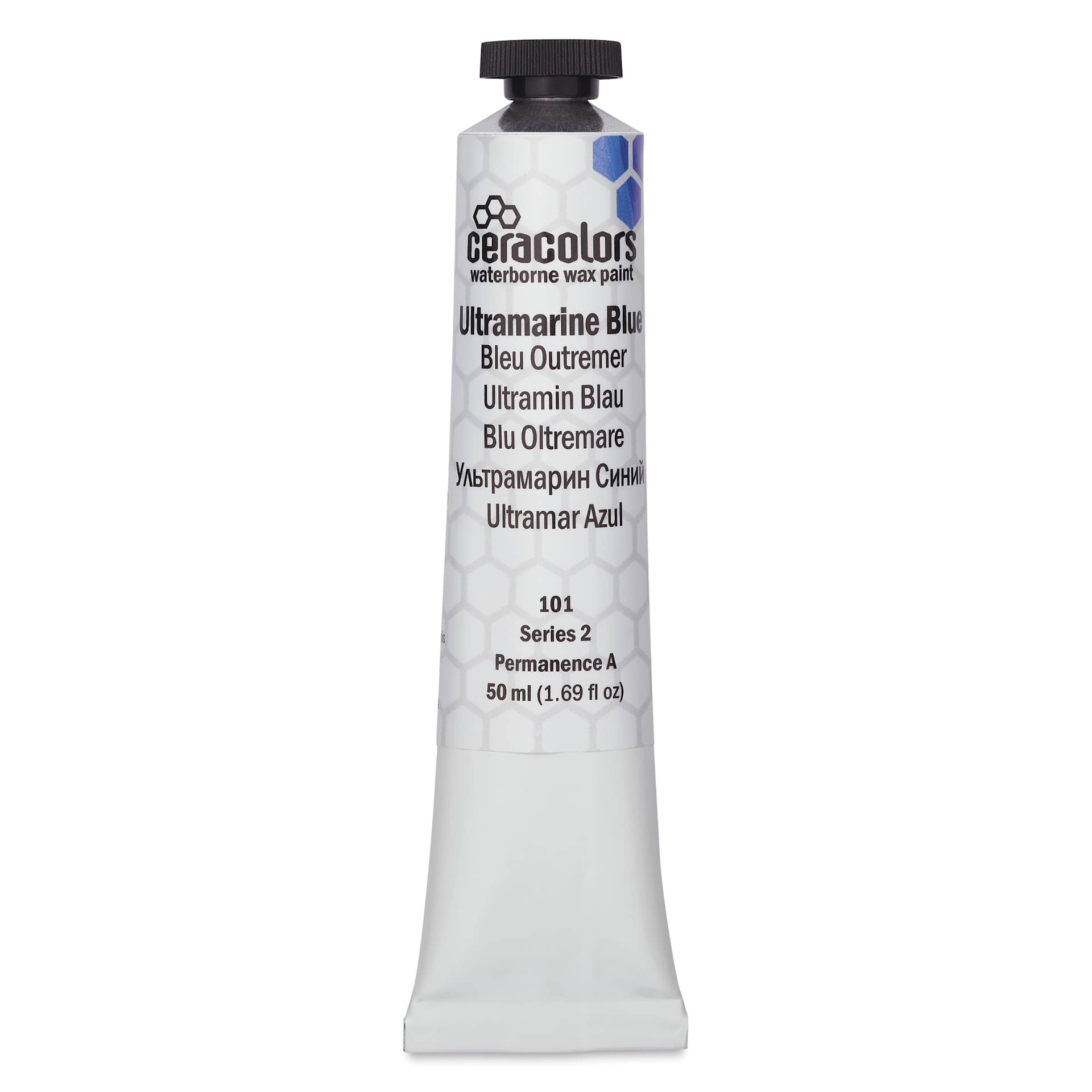 Ceracolors Waterborne Wax Paint - Ultramarine Blue, 50 ml - front