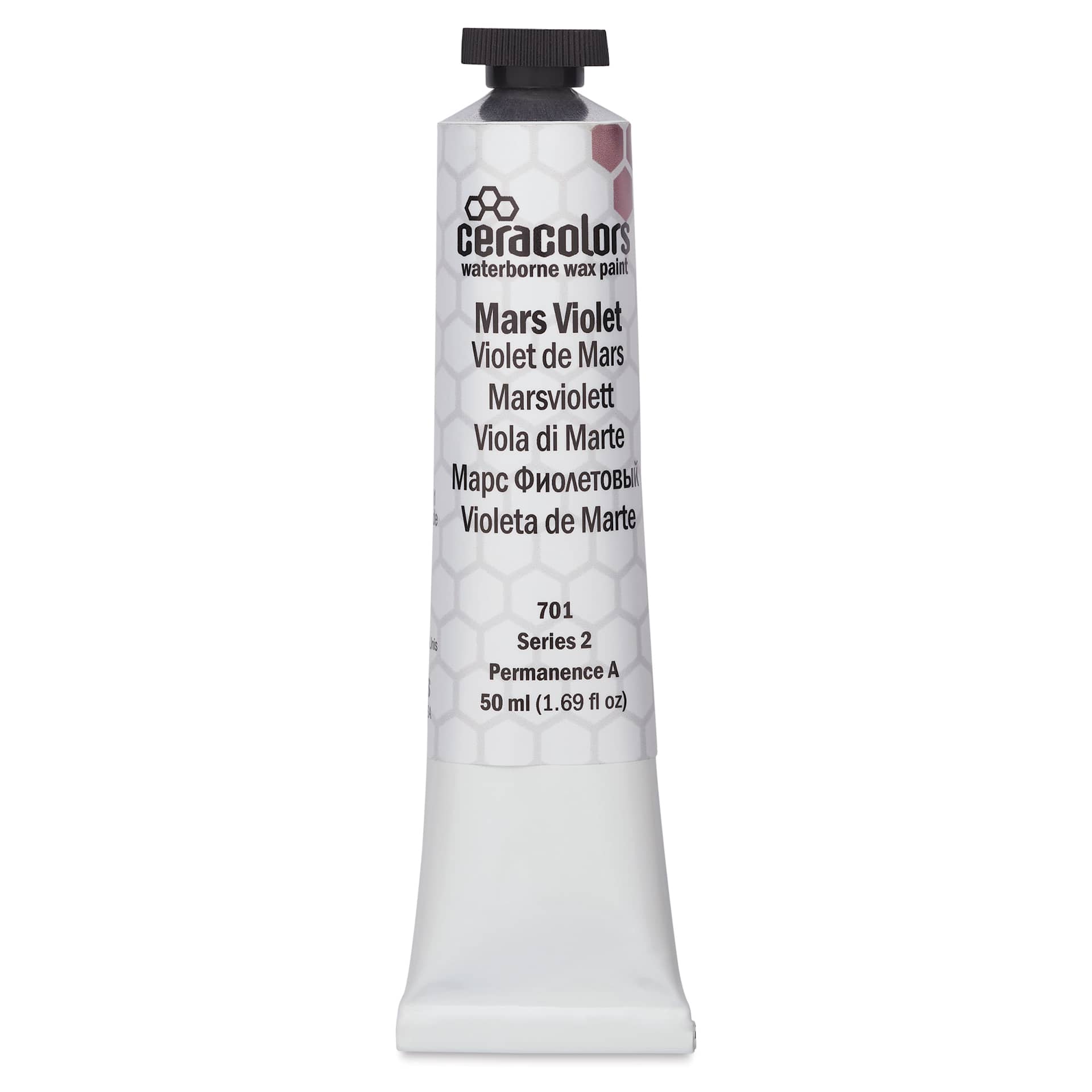 Ceracolors Waterborne Wax Paint - Mars Violet, 50 ml - front