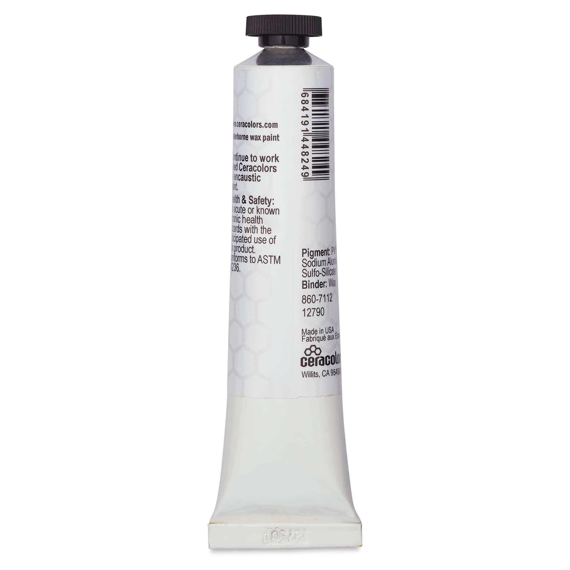 Ceracolors Waterborne Wax Paint - Ultramarine Violet, 50 ml - back