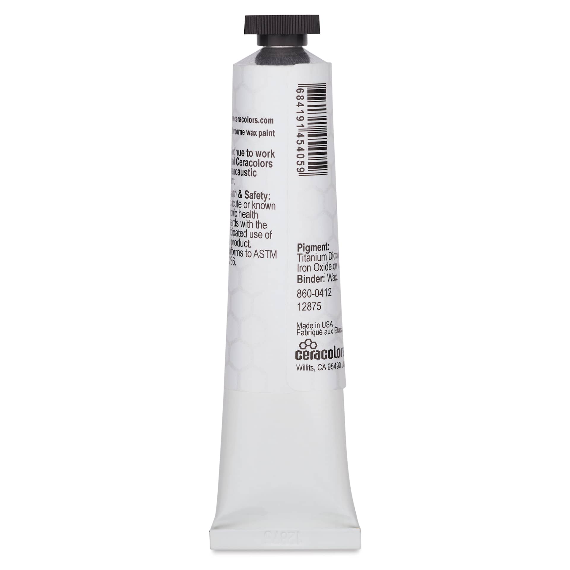 Ceracolors Waterborne Wax Paint - Brass, 50 ml - back