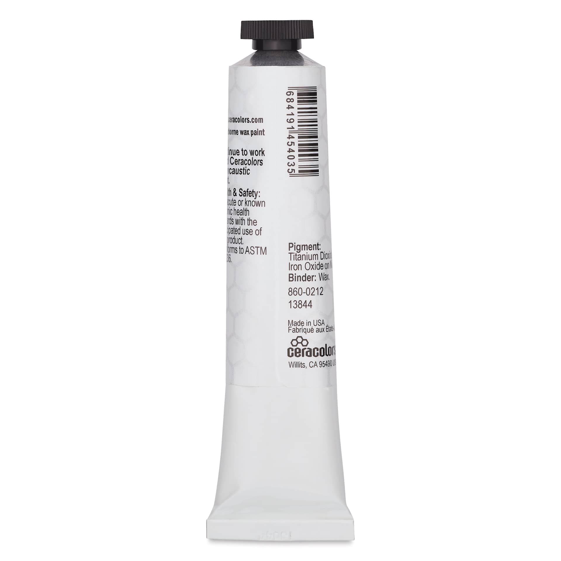 Ceracolors Waterborne Wax Paint - Gold, 50 ml - back