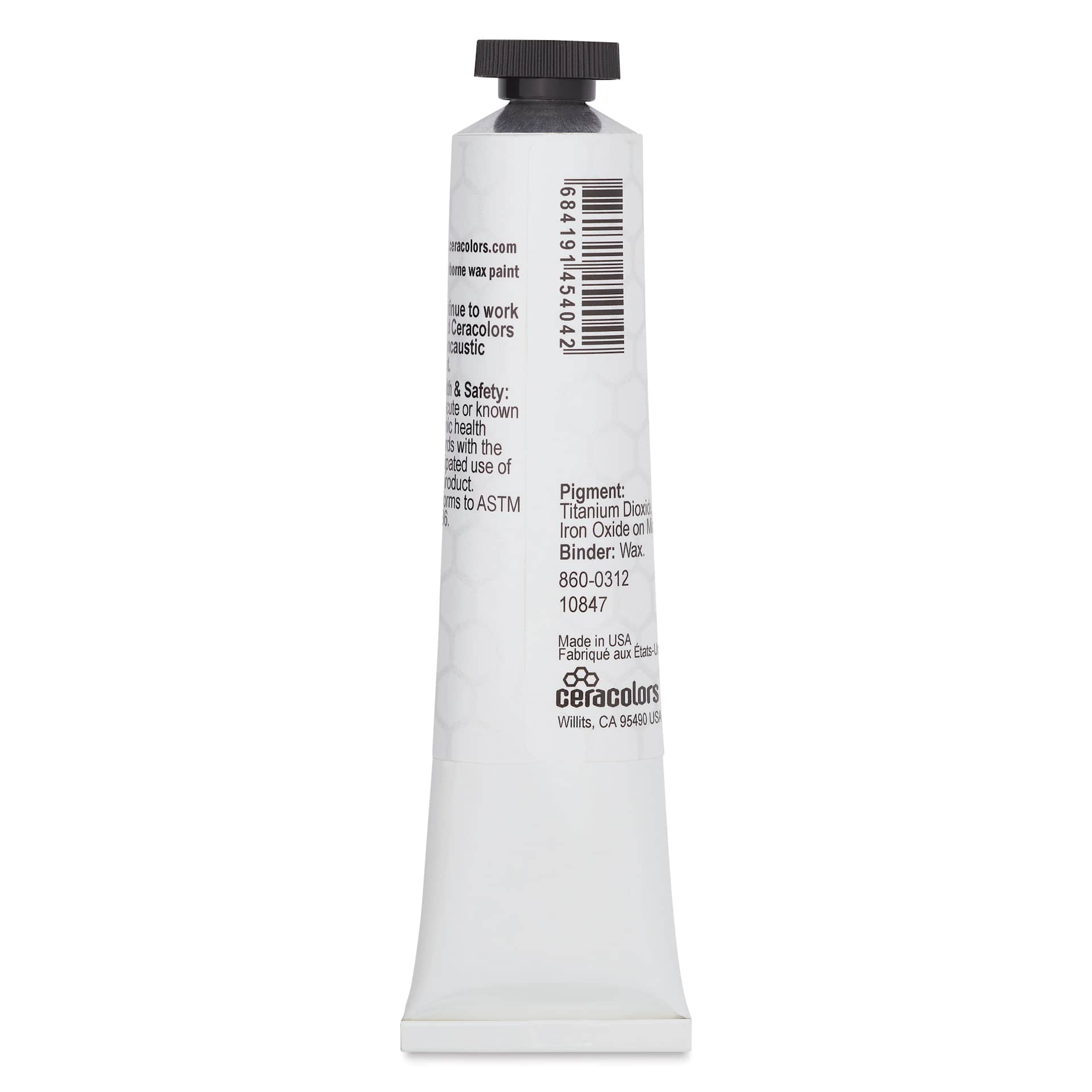 Ceracolors Waterborne Wax Paint - Copper, 50 ml - back