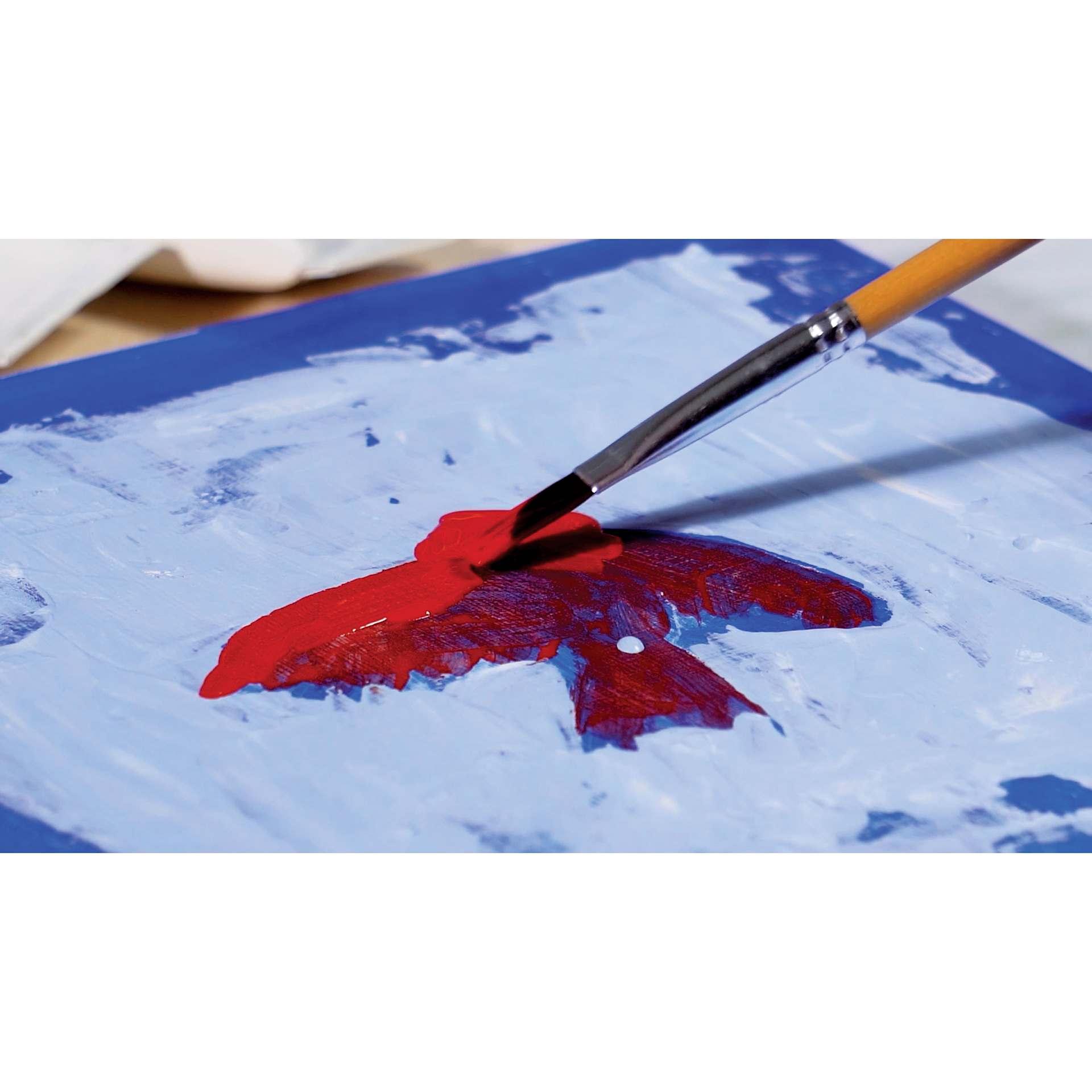 Ceracolors Waterborne Wax Paint, painting in progress