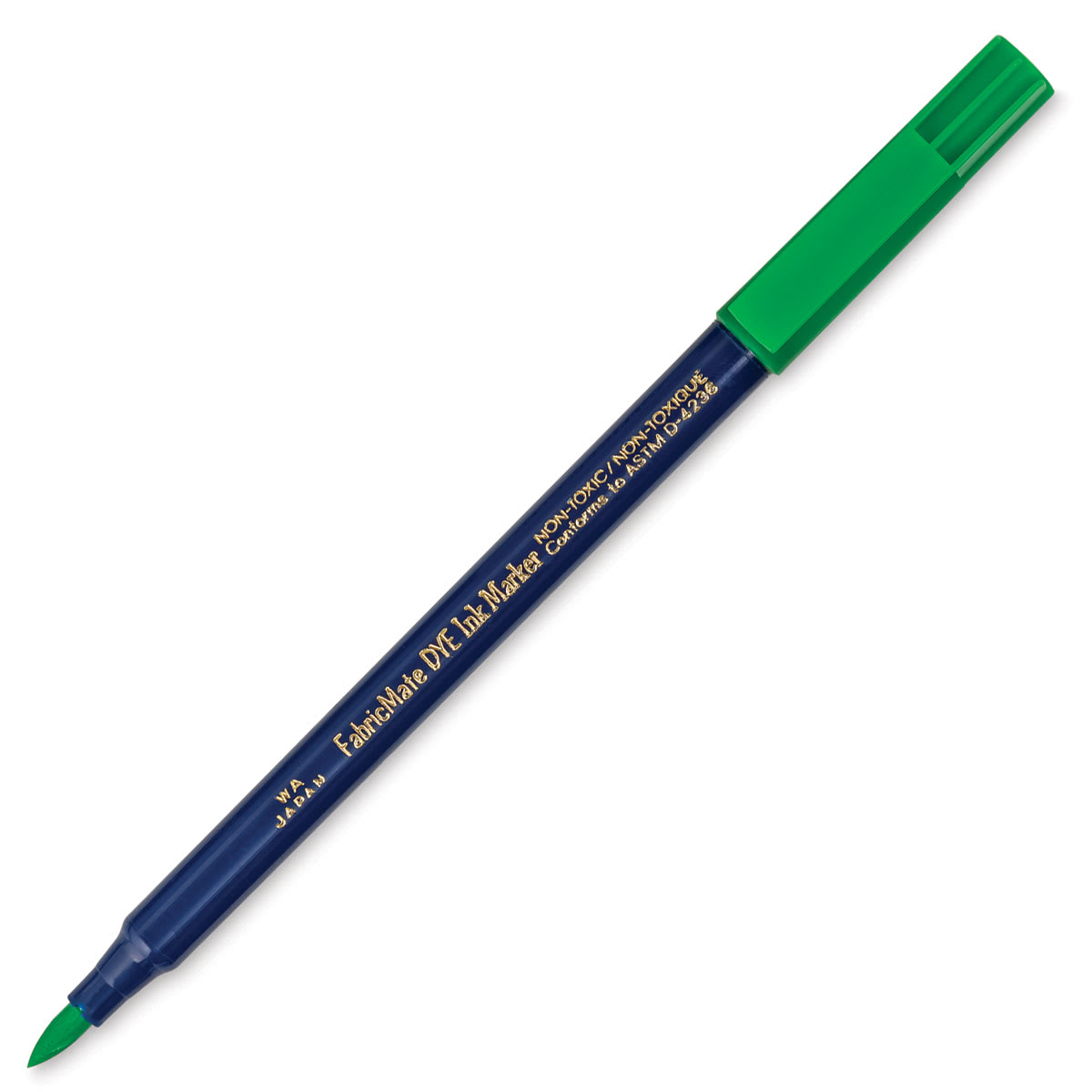 Yasutomo FabricMate Dye Ink Markers - Sea Green with cap off