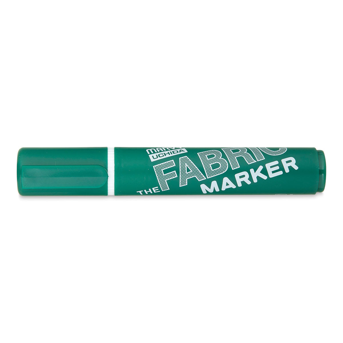 Marvy Fabric Marker - Green, cap on