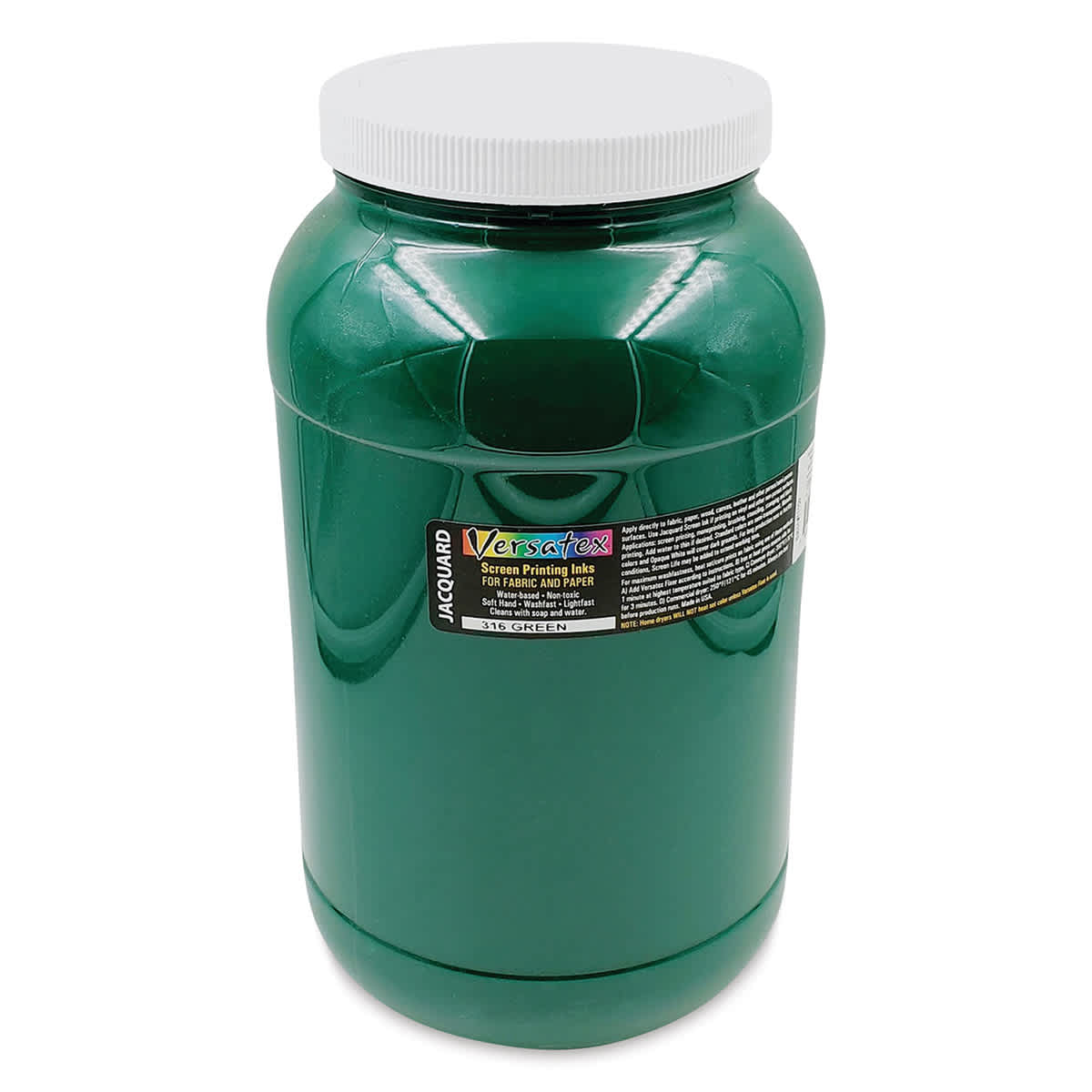 Jacquard Versatex Screen Printing Ink - Green, 128 oz jar