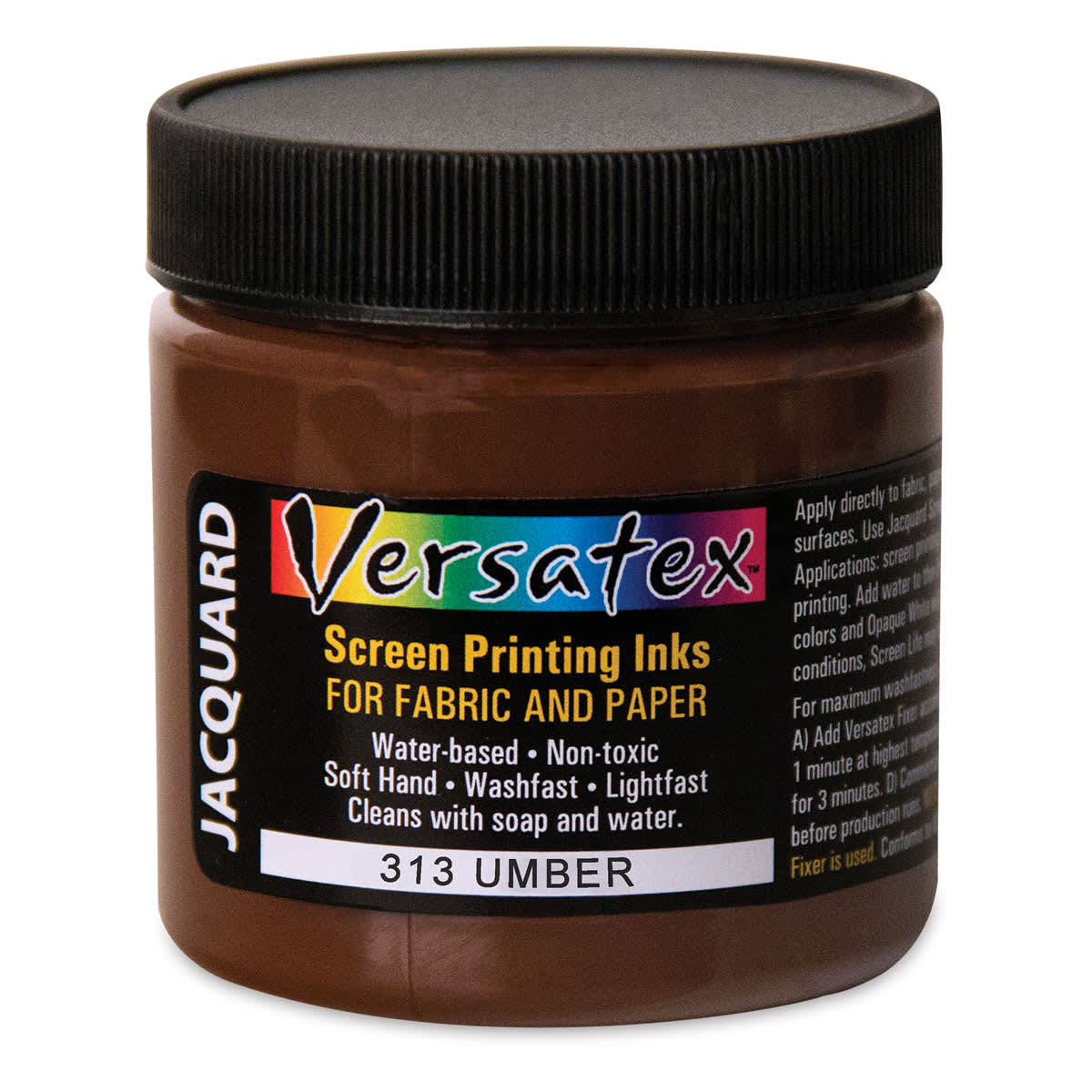 Jacquard Versatex Screen Printing Ink - Umber, 4 oz jar