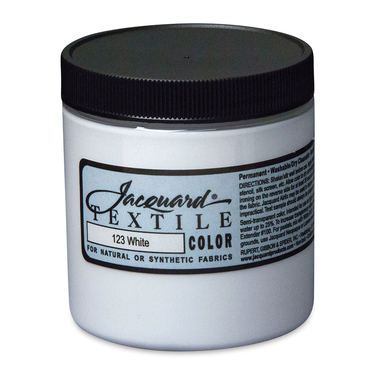 Jacquard Textile Color - White, 8 oz