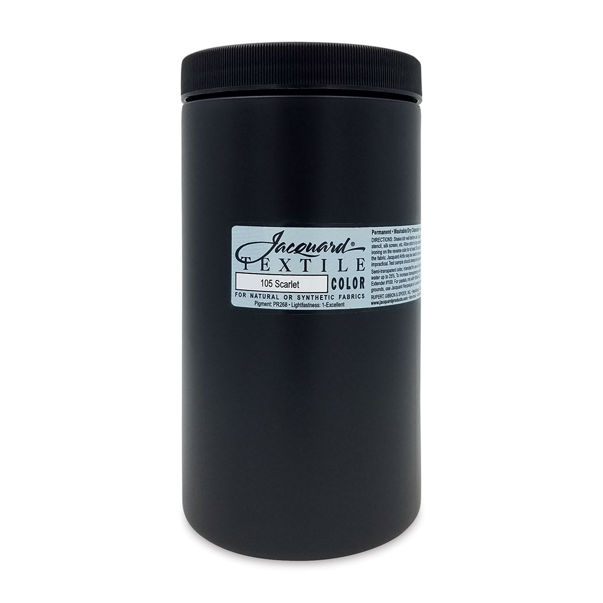 Jacquard Textile Color - Scarlet Red, 32 oz jar