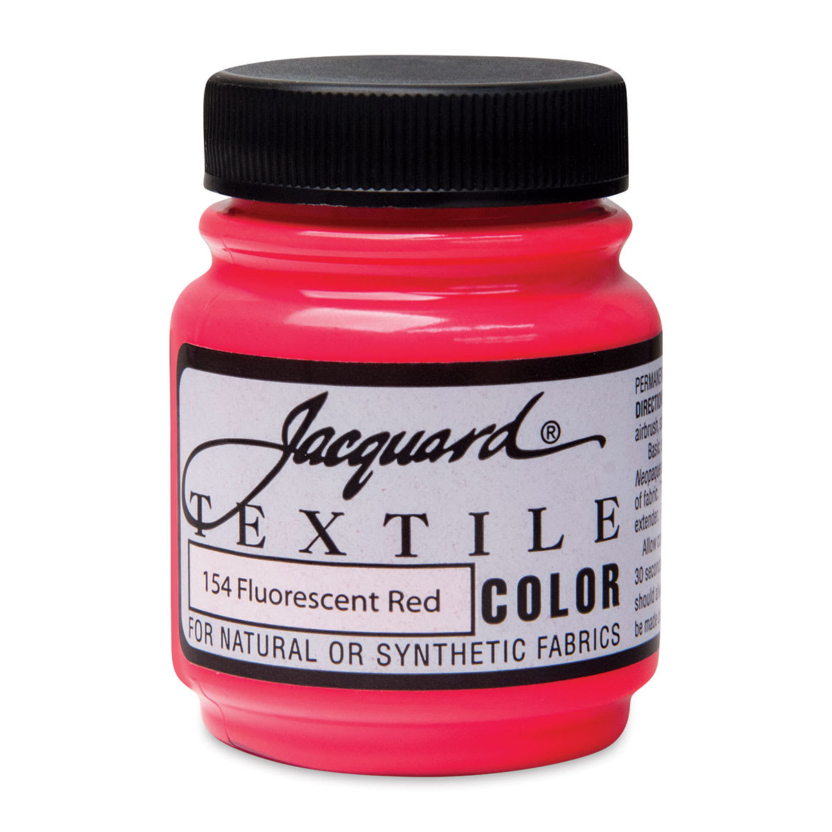 Jacquard Textile Color - Fluorescent Red, 2.25 oz jar