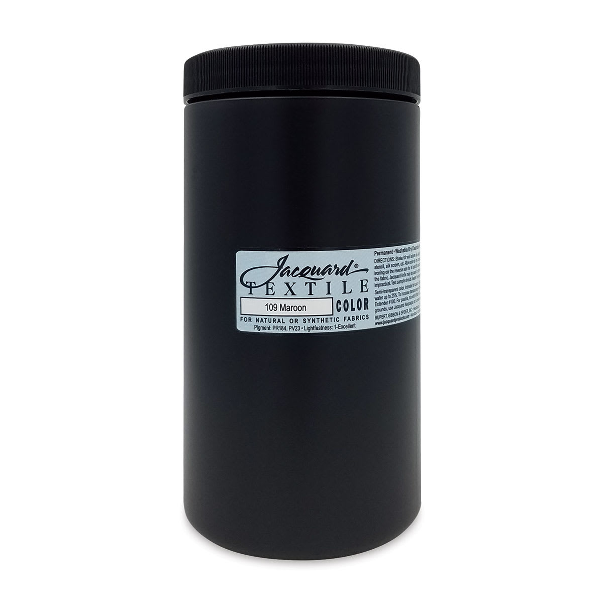Jacquard Textile Color - Maroon, 32 oz jar