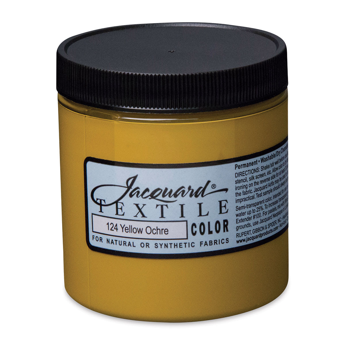 Jacquard Textile Color - Yellow Ochre, 8 oz jar