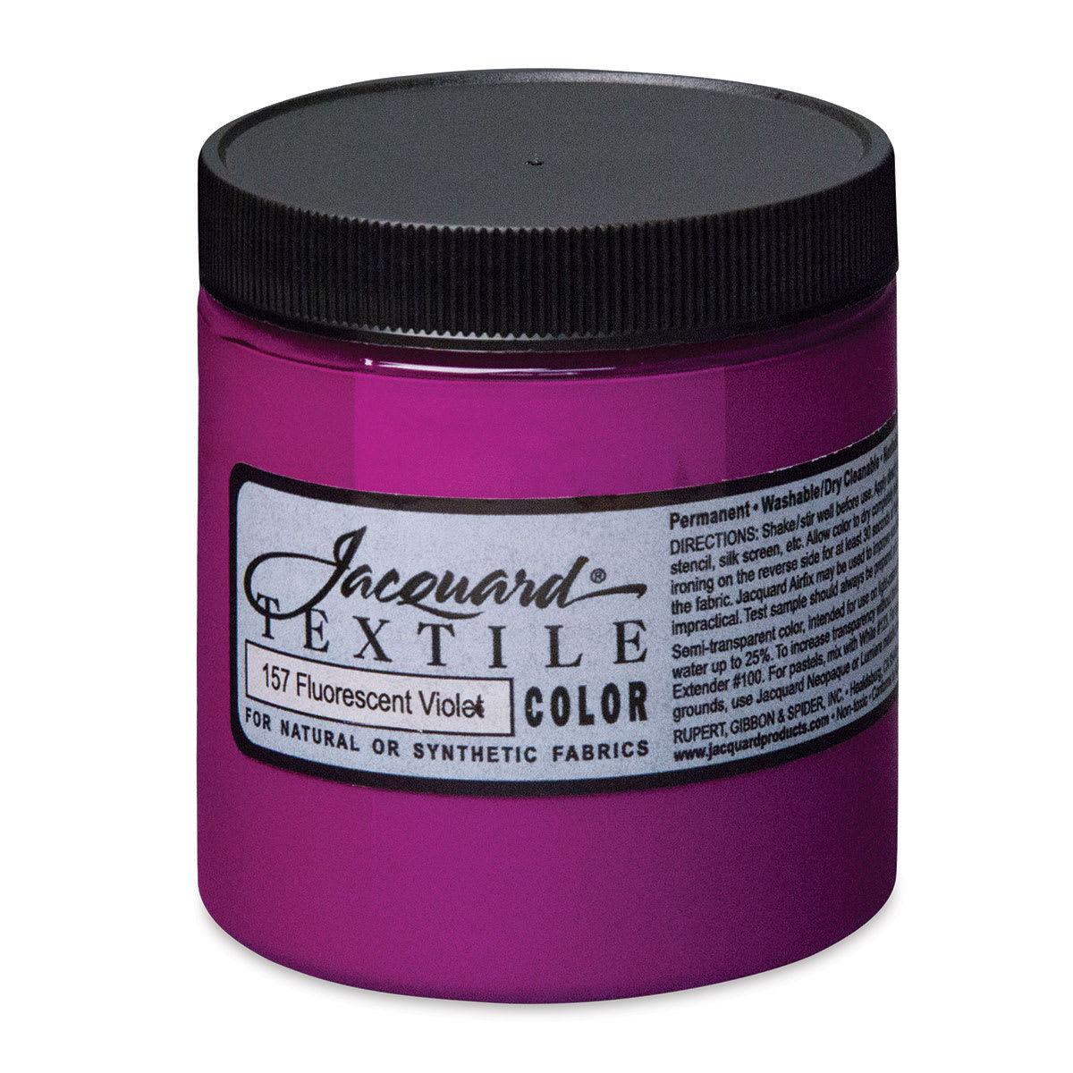 Jacquard Textile Color - Fluorescent Violet, 8 oz jar