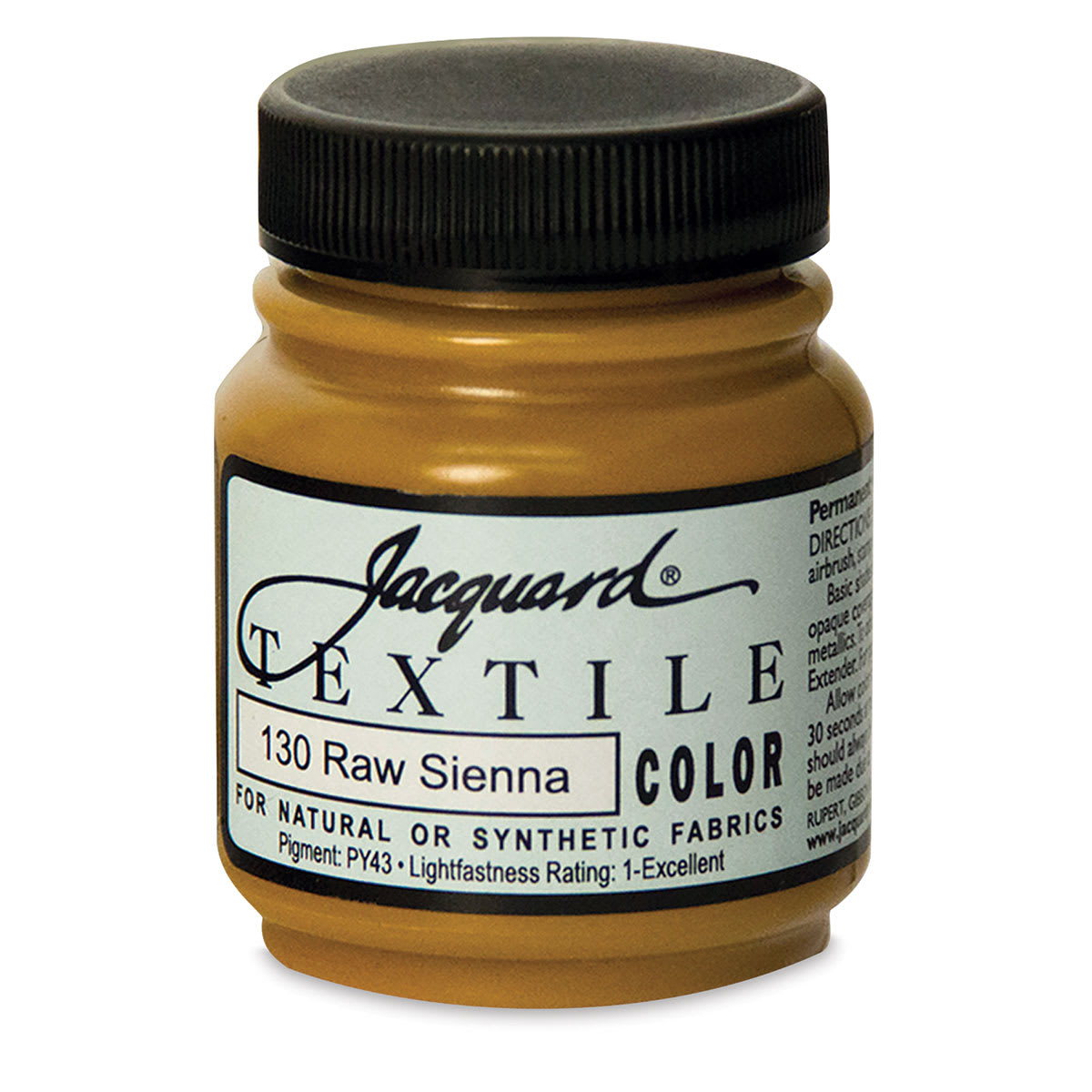 Jacquard Textile Color - Raw Sienna, 2.25 oz jar