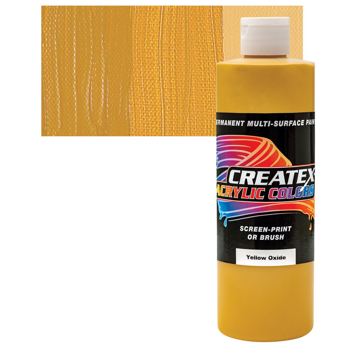 Createx Acrylic - Yellow Oxide, Pint and swatch