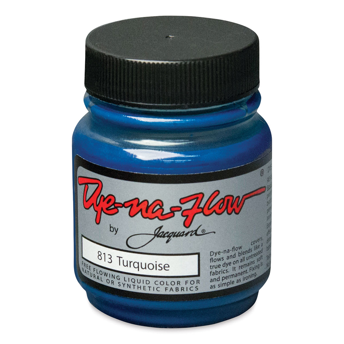 Jacquard Dye-Na-Flow Fabric Color - Turquoise, 2.25 oz jar