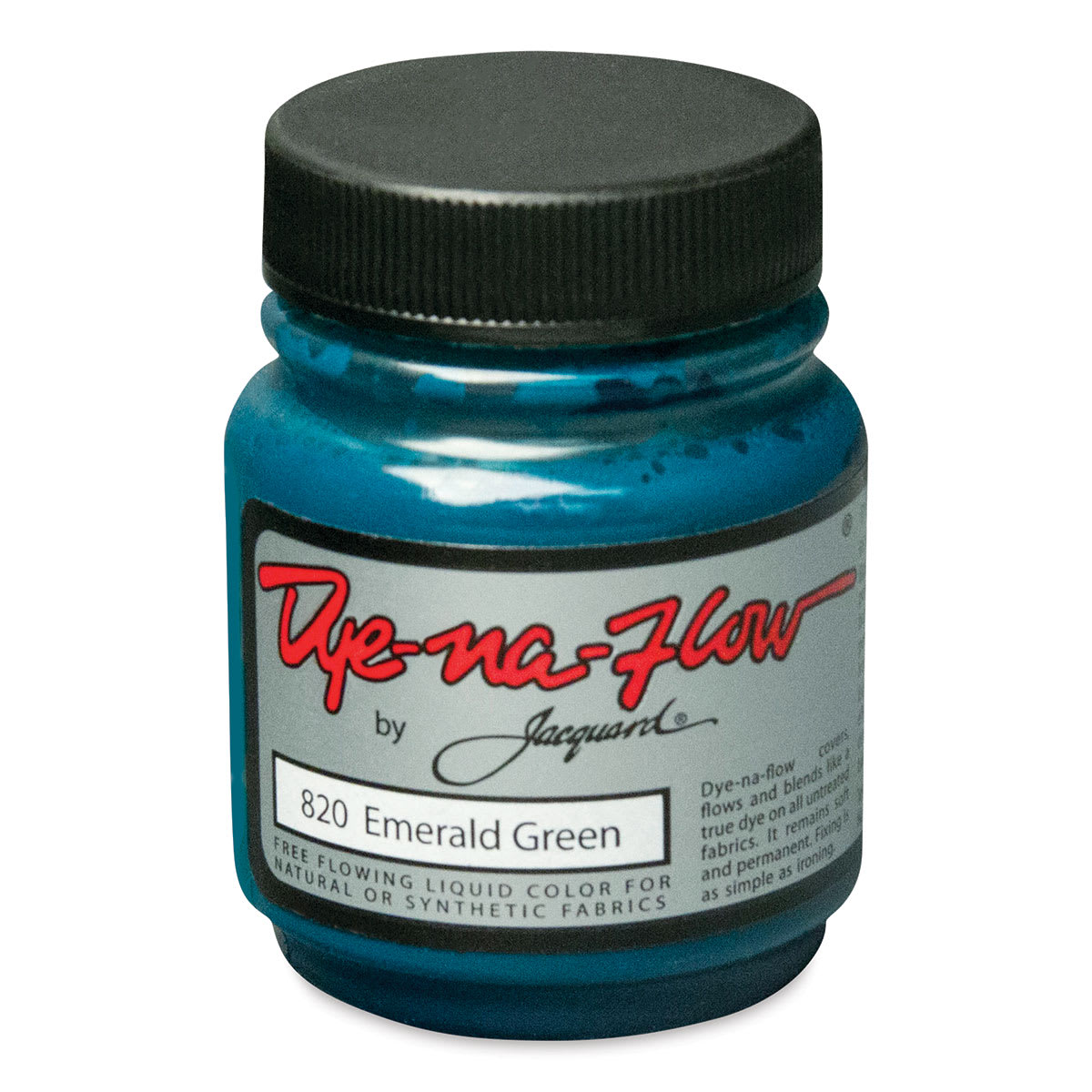 Jacquard Dye-Na-Flow Fabric Color - Emerald Green, 2.25 oz jar