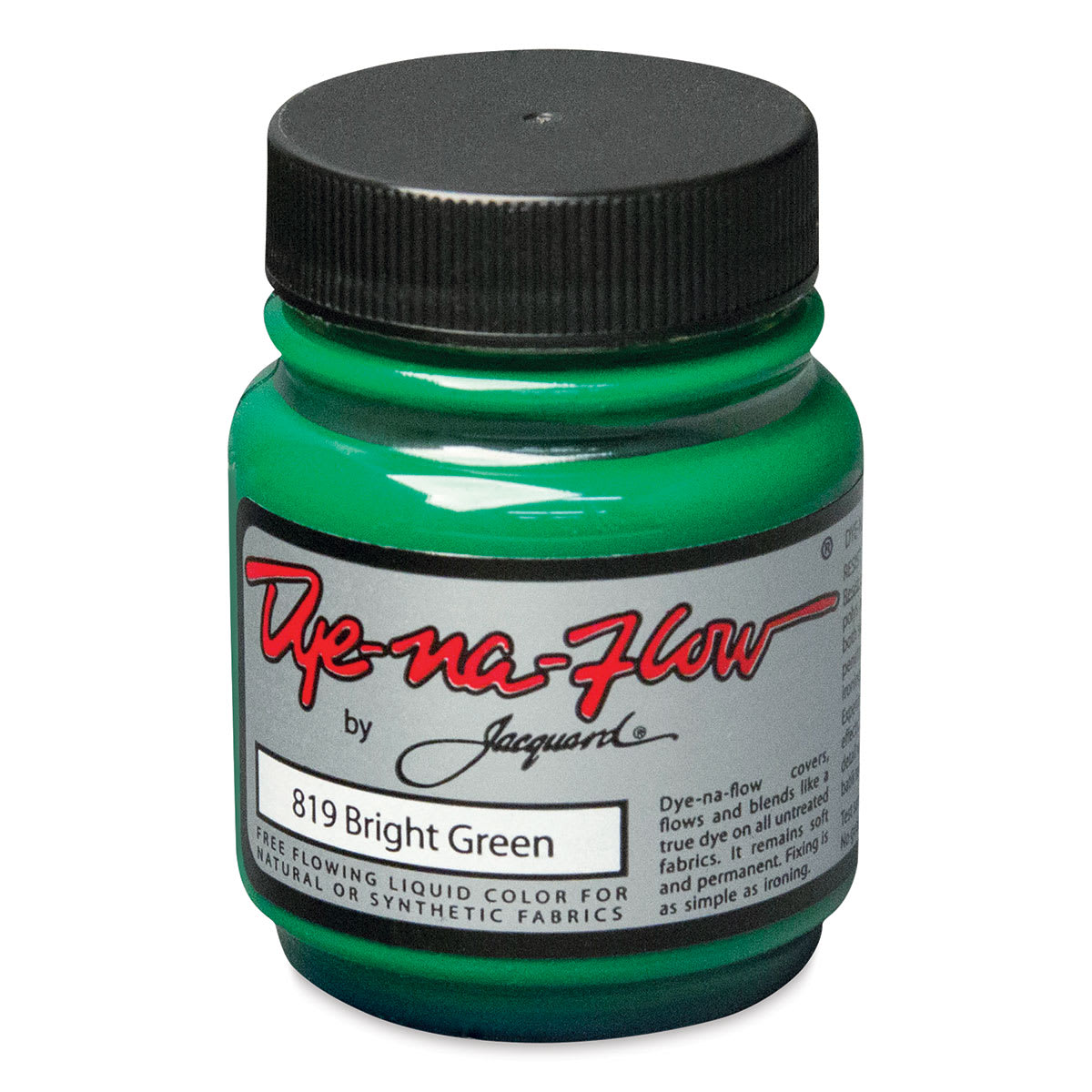 Jacquard Dye-Na-Flow Fabric Color - Bright Green, 2.25 oz jar