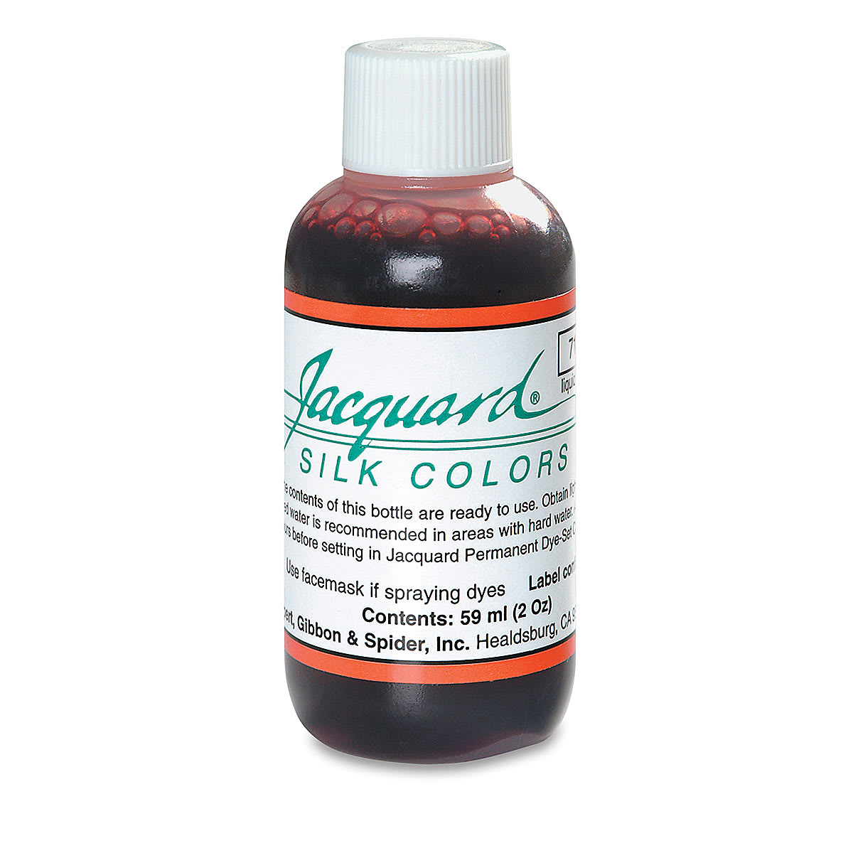 Jacquard Silk Dye - Scarlet Red, 2 oz bottle