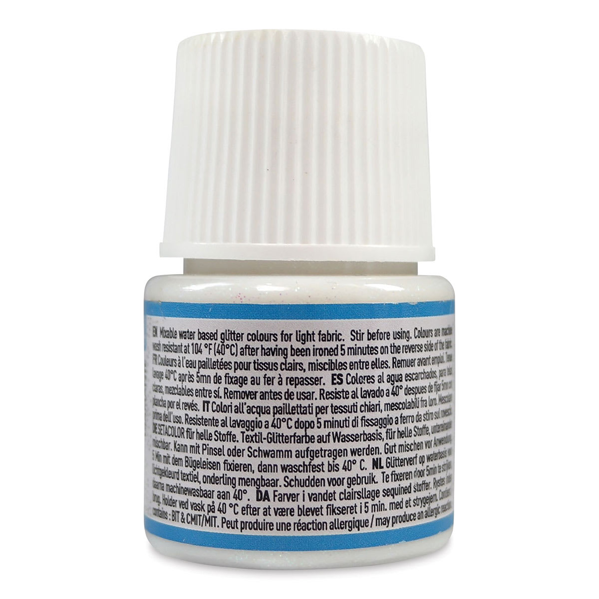 Pebeo Setacolor Fabric Paint - Diamond, Glitter, 45ml Bottle back
