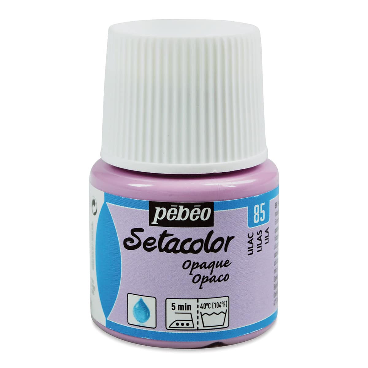 Pebeo Setacolor Fabric Paint - Lilac, Opaque, 45 ml bottle