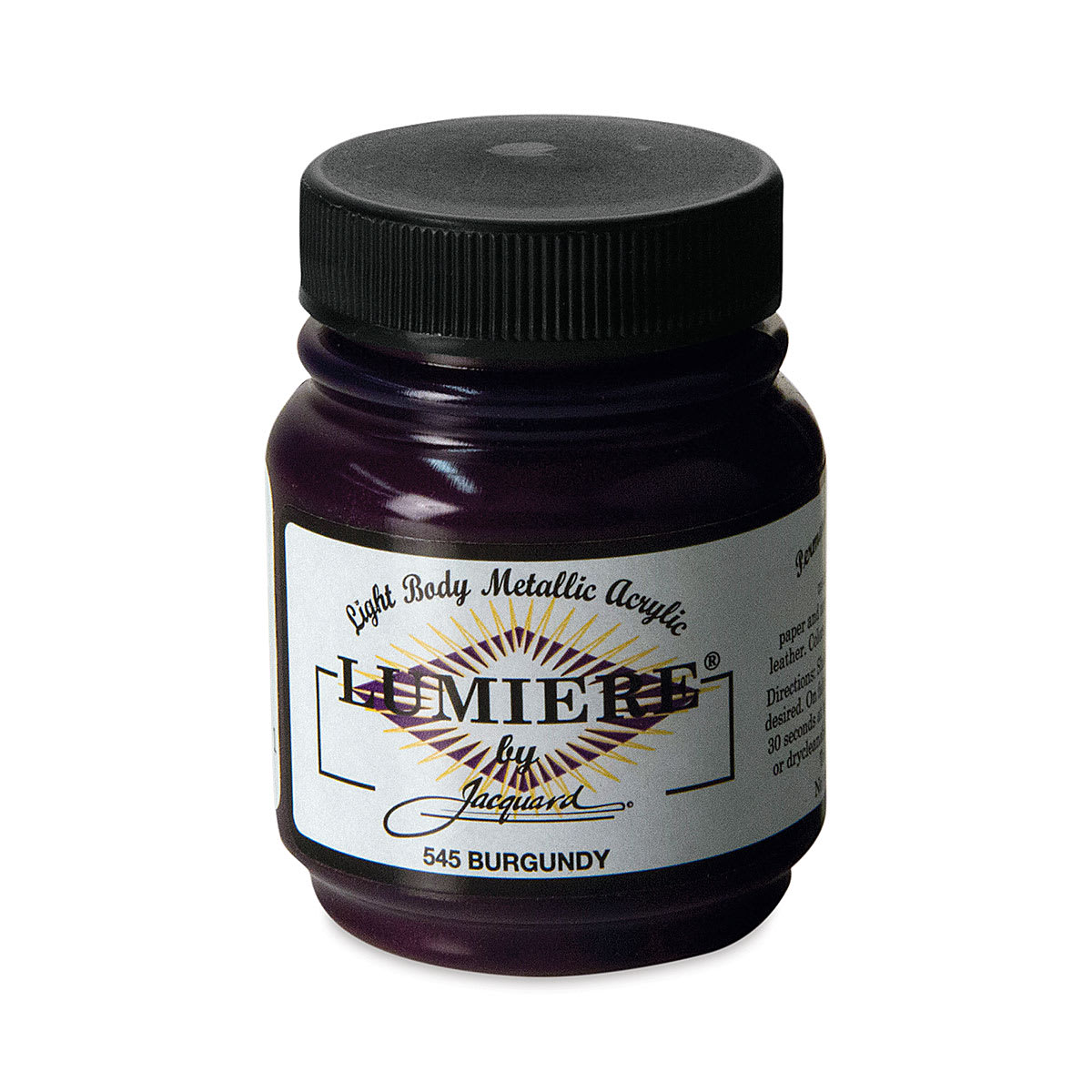 Jacquard Lumiere Acrylic - Burgundy, 2.25 oz jar