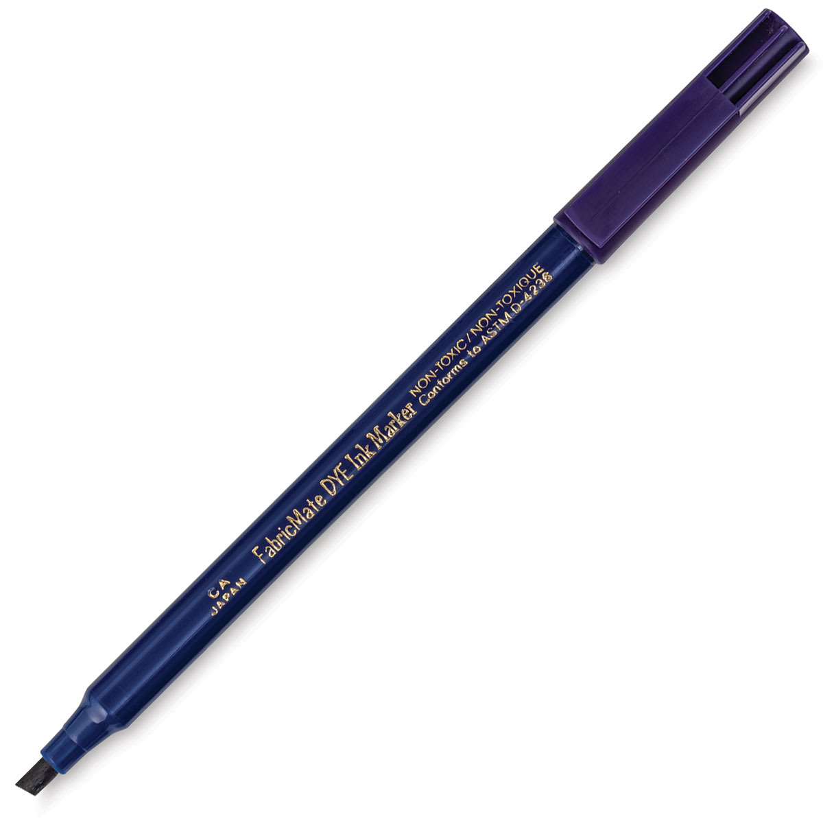 Yasutomo FabricMate Dye Ink Marker - Midnight Blue, Chisel Tip, Marker