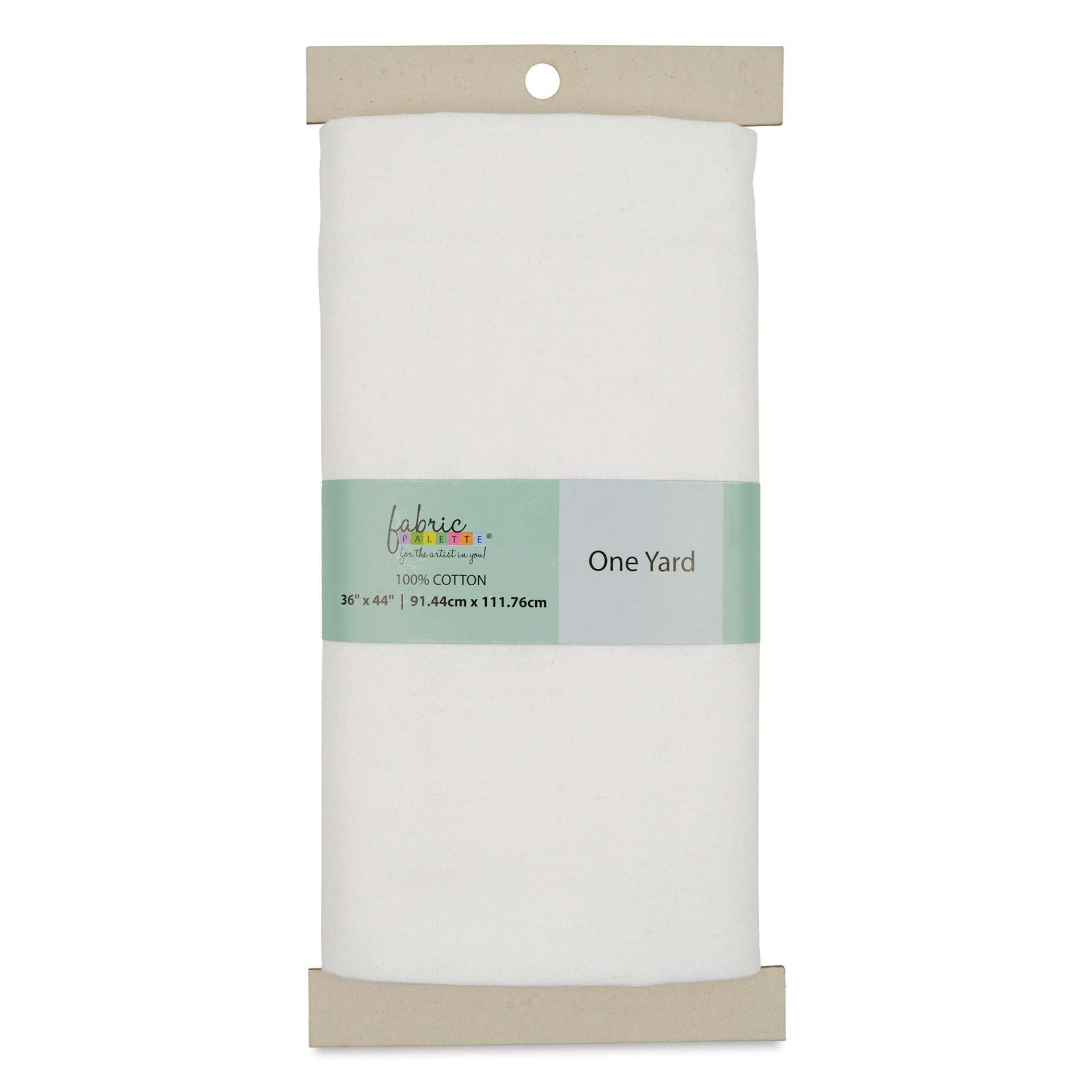 Fabric Palette Pre-Cut Cotton Fabric - White, 1 yd