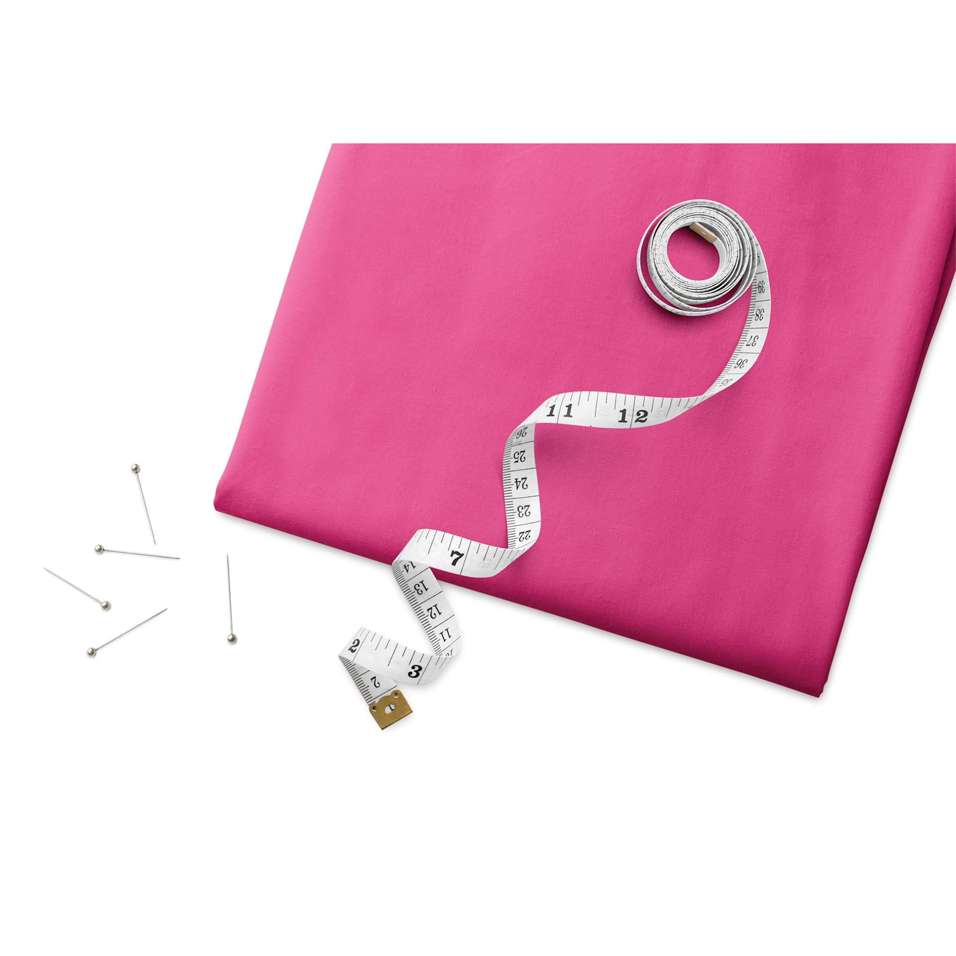 Fabric Palette Pre-Cut Cotton Fabric - Pink, 1 yd with tape measure and pins (sold separately)