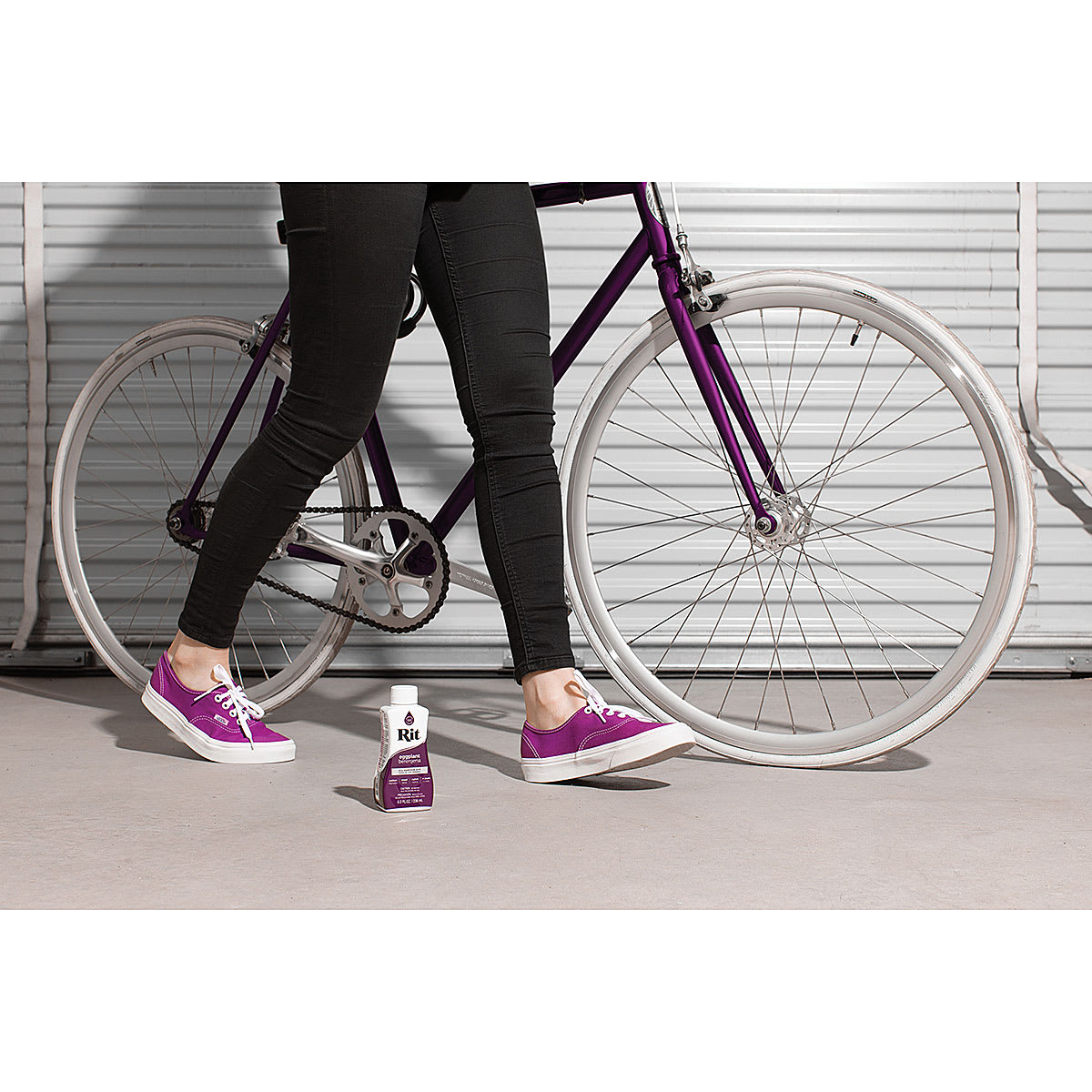 Rit All Purpose Liquid Dye - Eggplant, 8 oz, dyed shoes 