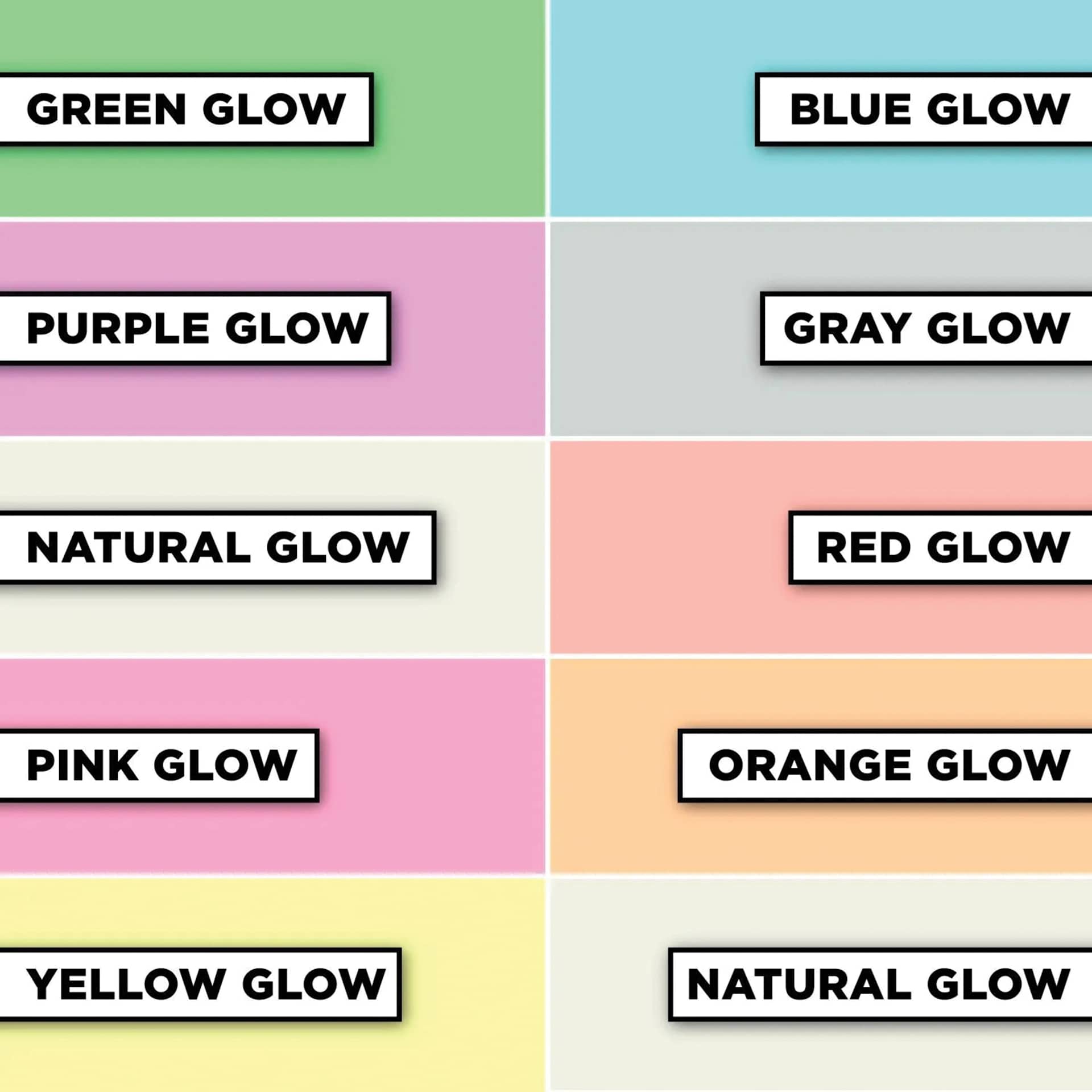 Tulip Dimensional Fabric Paint Set - Puff Glow in the Dark, Set of 10 (color chart)