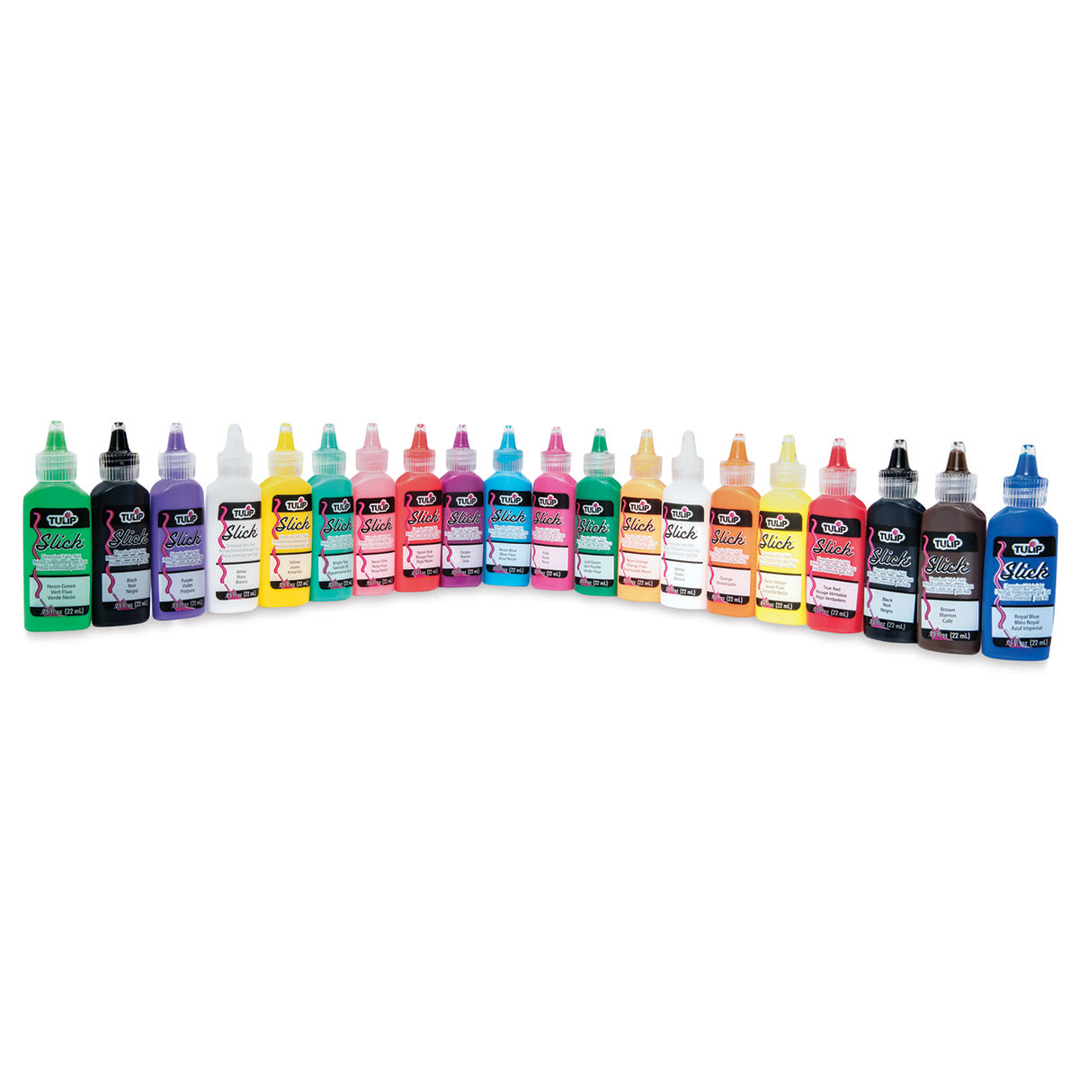 Tulip Dimensional Fabric Paint Set - Rainbow 20-Pack Assorted colors shown
