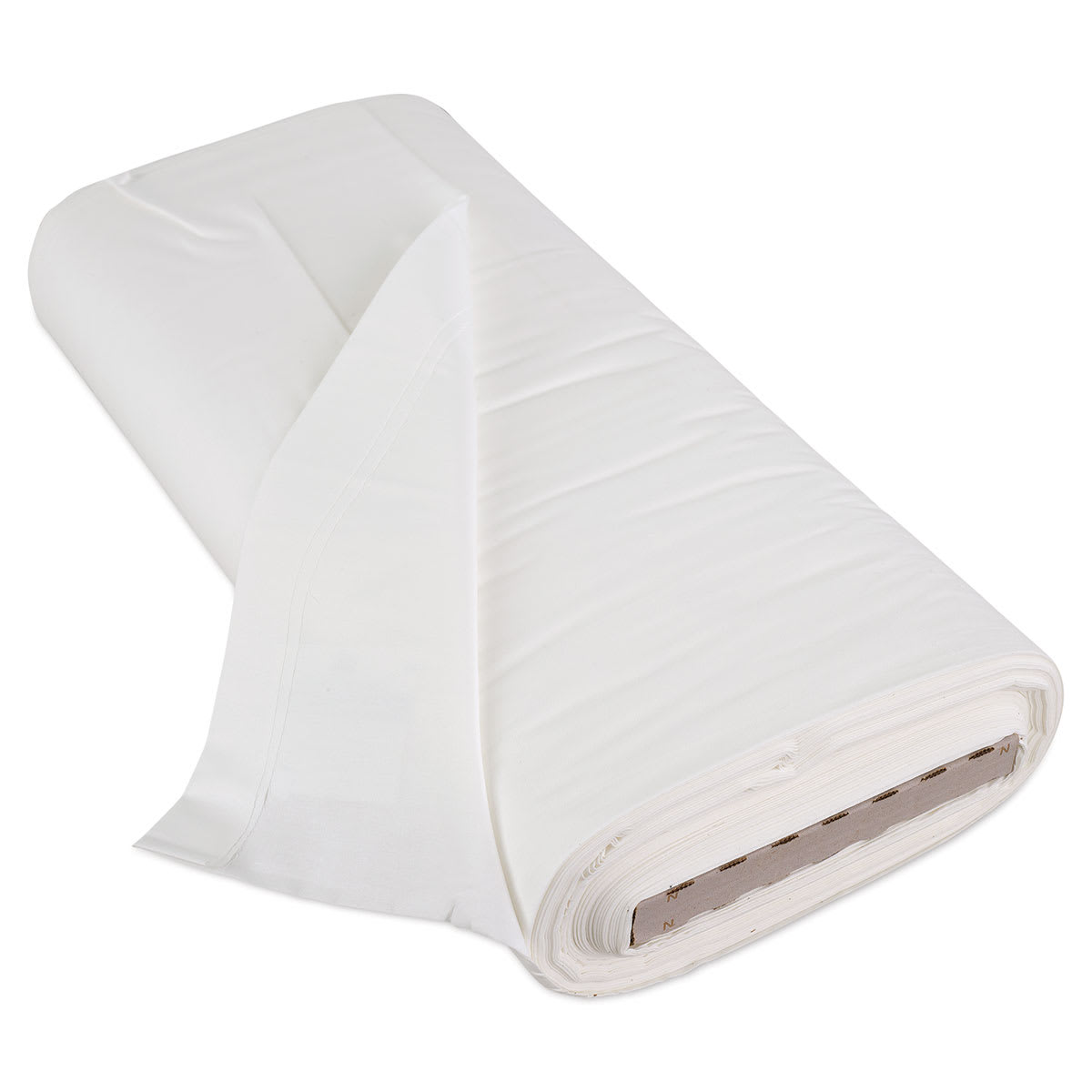 Design Works Bleached Muslin - Full bolt of 50 yds shown at slight angle and slightly unrolled