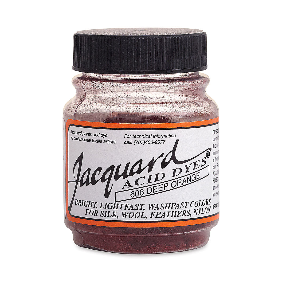 Jacquard Acid Dye - Deep Orange, 0.5 oz
