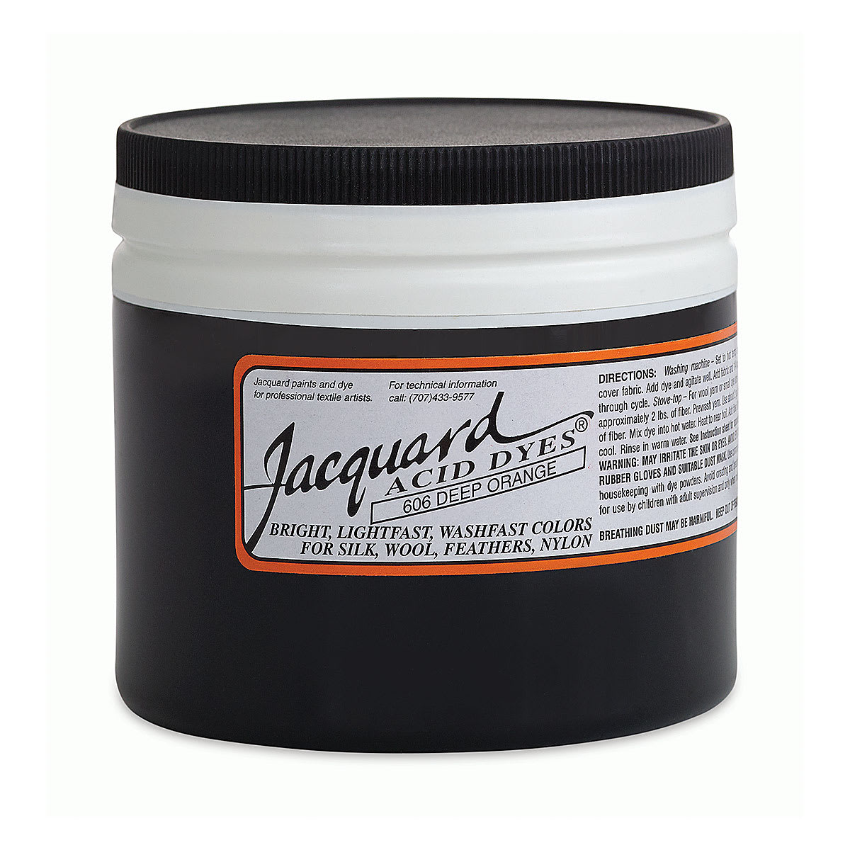 Jacquard Acid Dye - Deep Orange, 8 oz