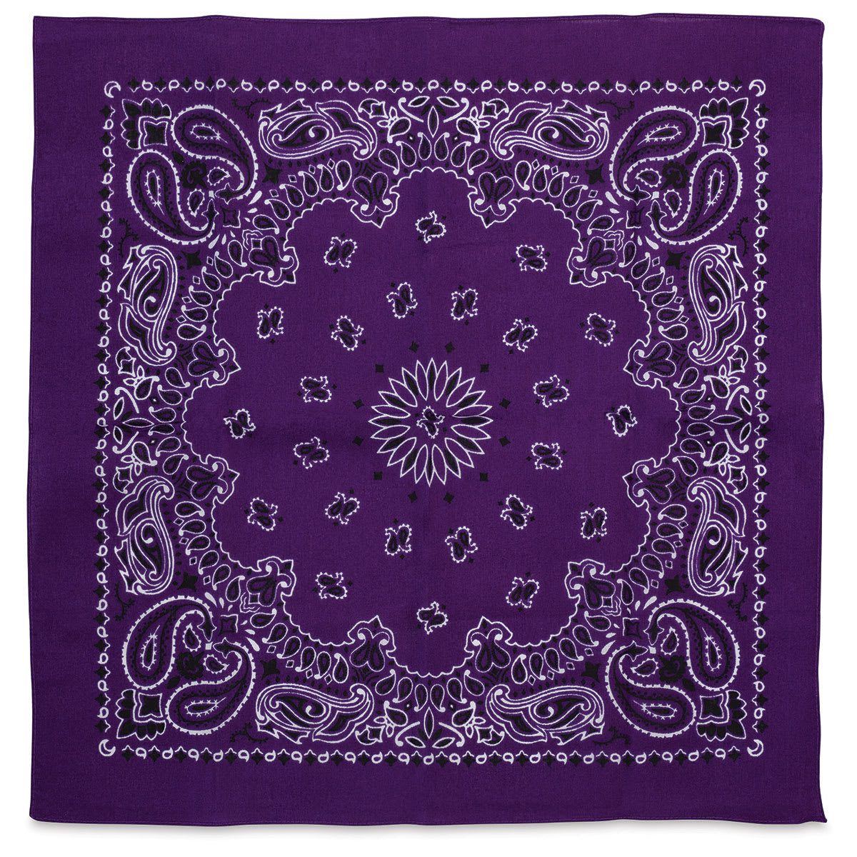 Carolina Paisley Bandana - Purple