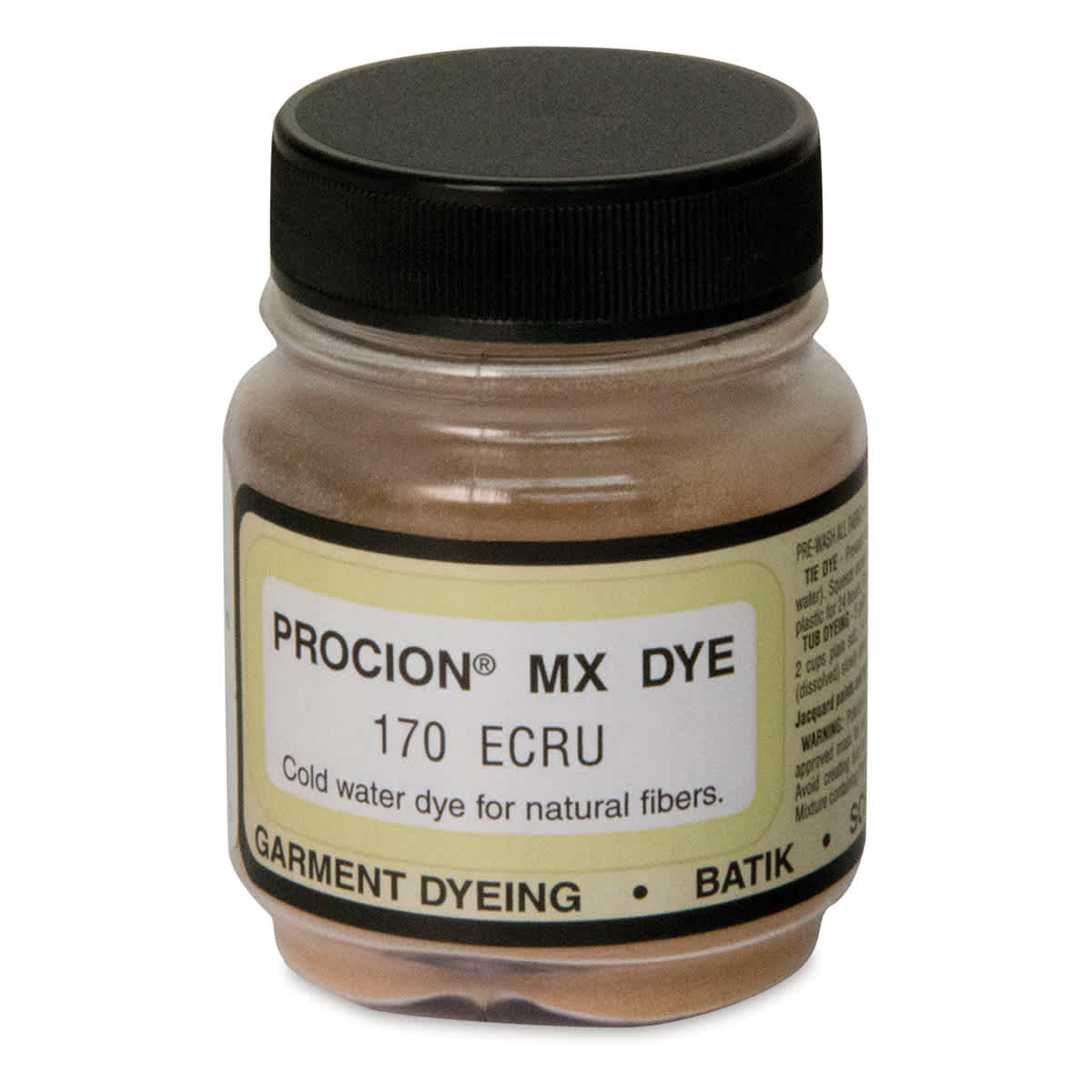 Jacquard Procion MX Fiber Reactive Cold Water Dye - Ecru, 2/3 oz jar