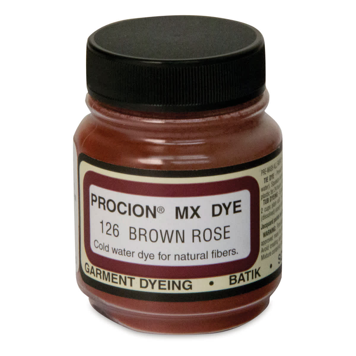 Jacquard Procion MX Fiber Reactive Cold Water Dye - Brown Rose, 2/3 oz jar