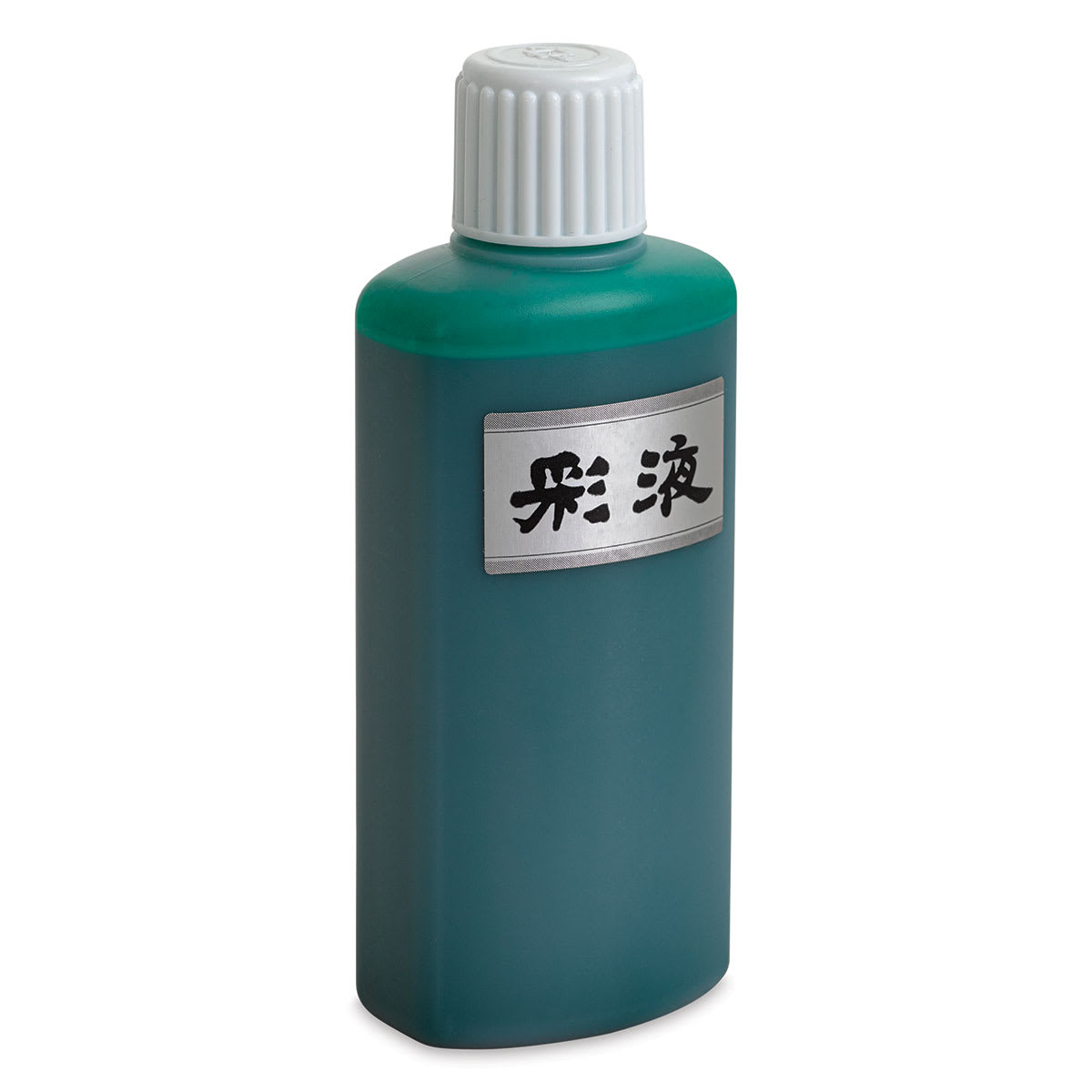 Aitoh Boku-Undo Suminagashi Marbling Ink - Green, 6.75 oz, Bottle (Angled view)