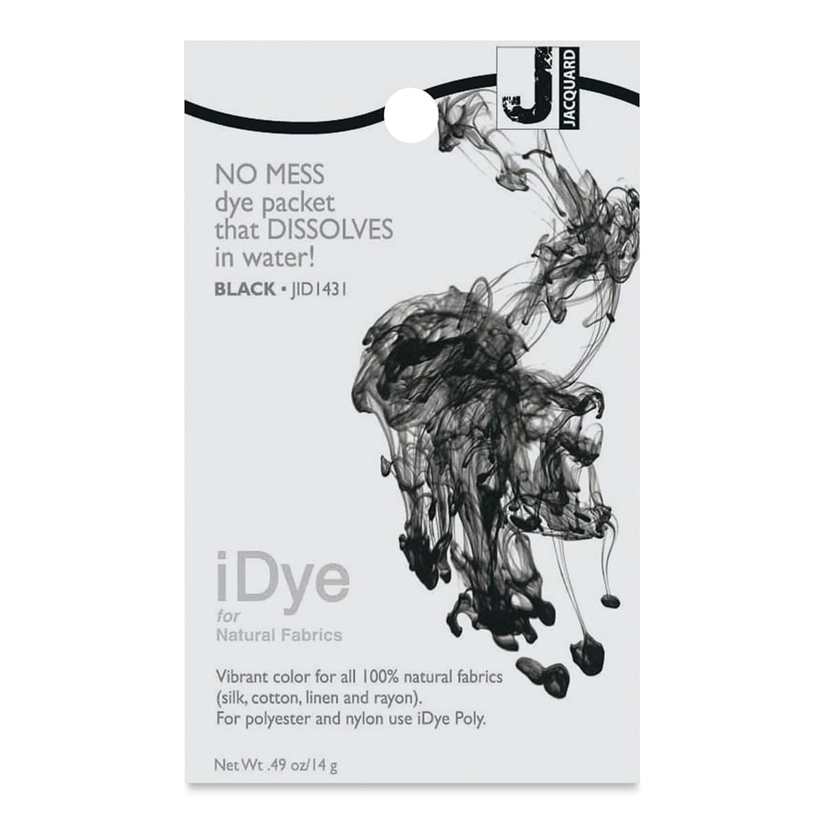 Jacquard iDye - Black, Natural Fabrics, 14 g packet