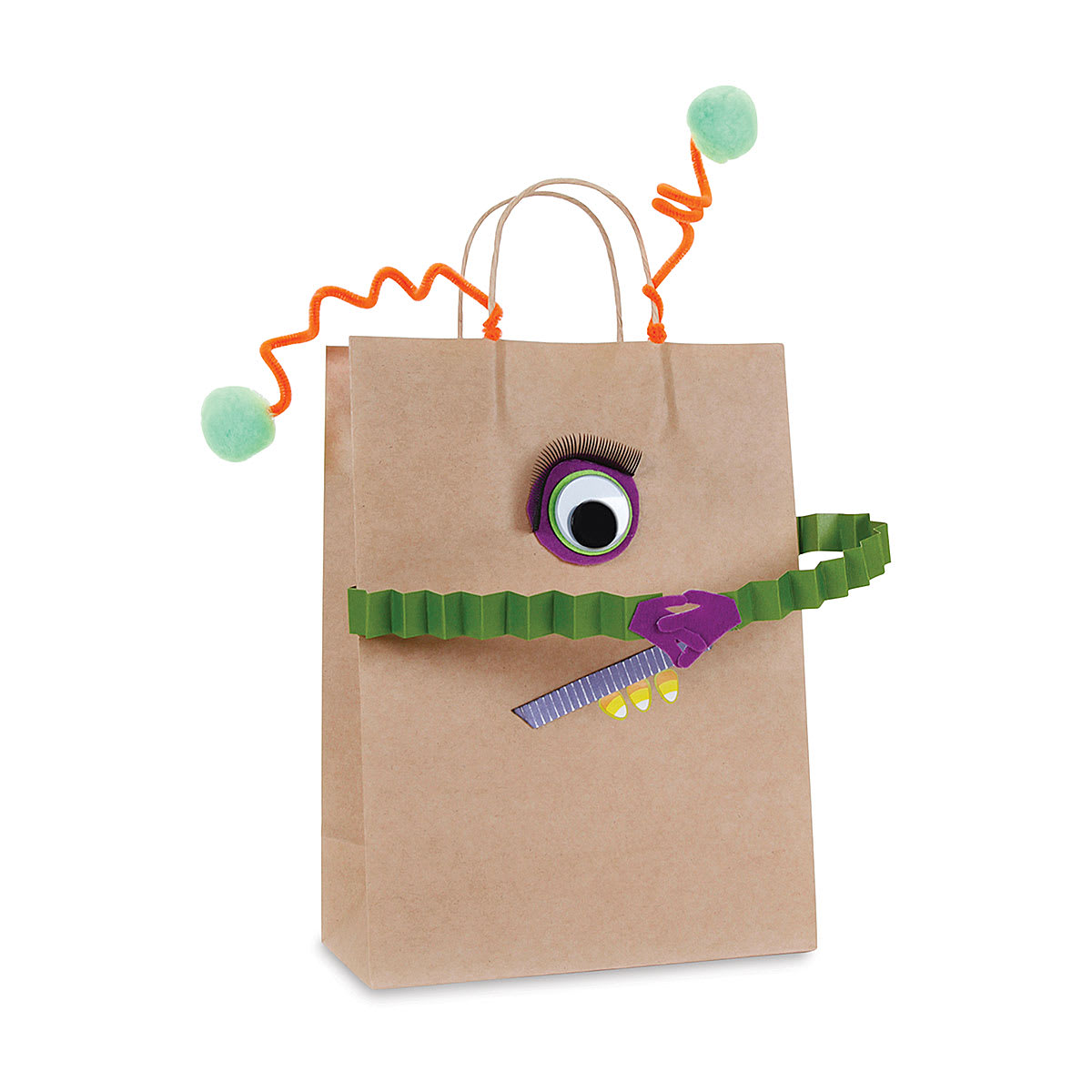 Darice Kraft Paper Bags with Handles - Finished example