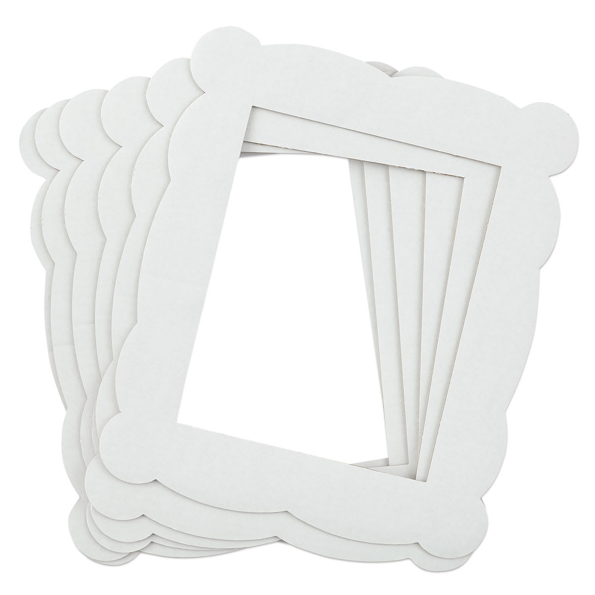 Hygloss Corrugated Frames - Front view of 6 Frames in fan
