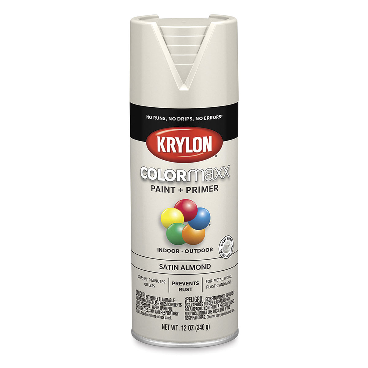 Krylon Colormaxx Spray Paint - Almond, Satin, 12 oz