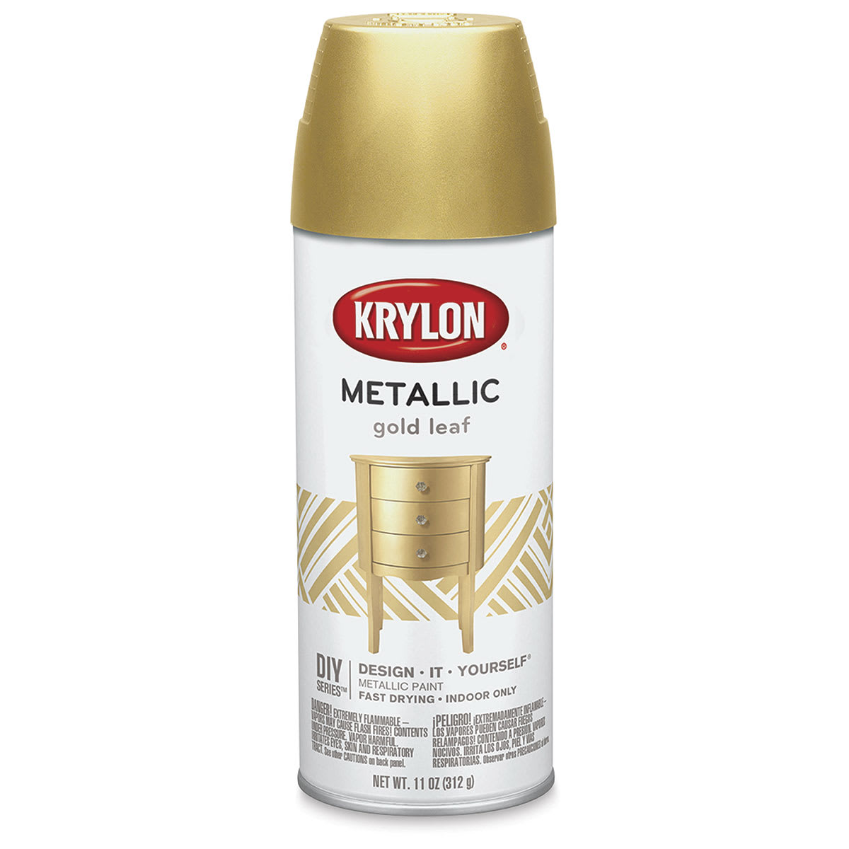 Krylon Brilliant Metallic Spray Paint - Gold Leaf, 11 oz