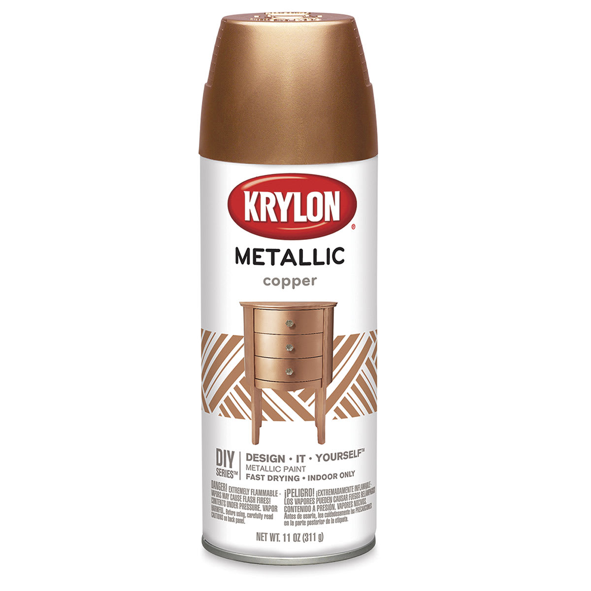Krylon Brilliant Metallic Spray Paint - Copper, 11 oz